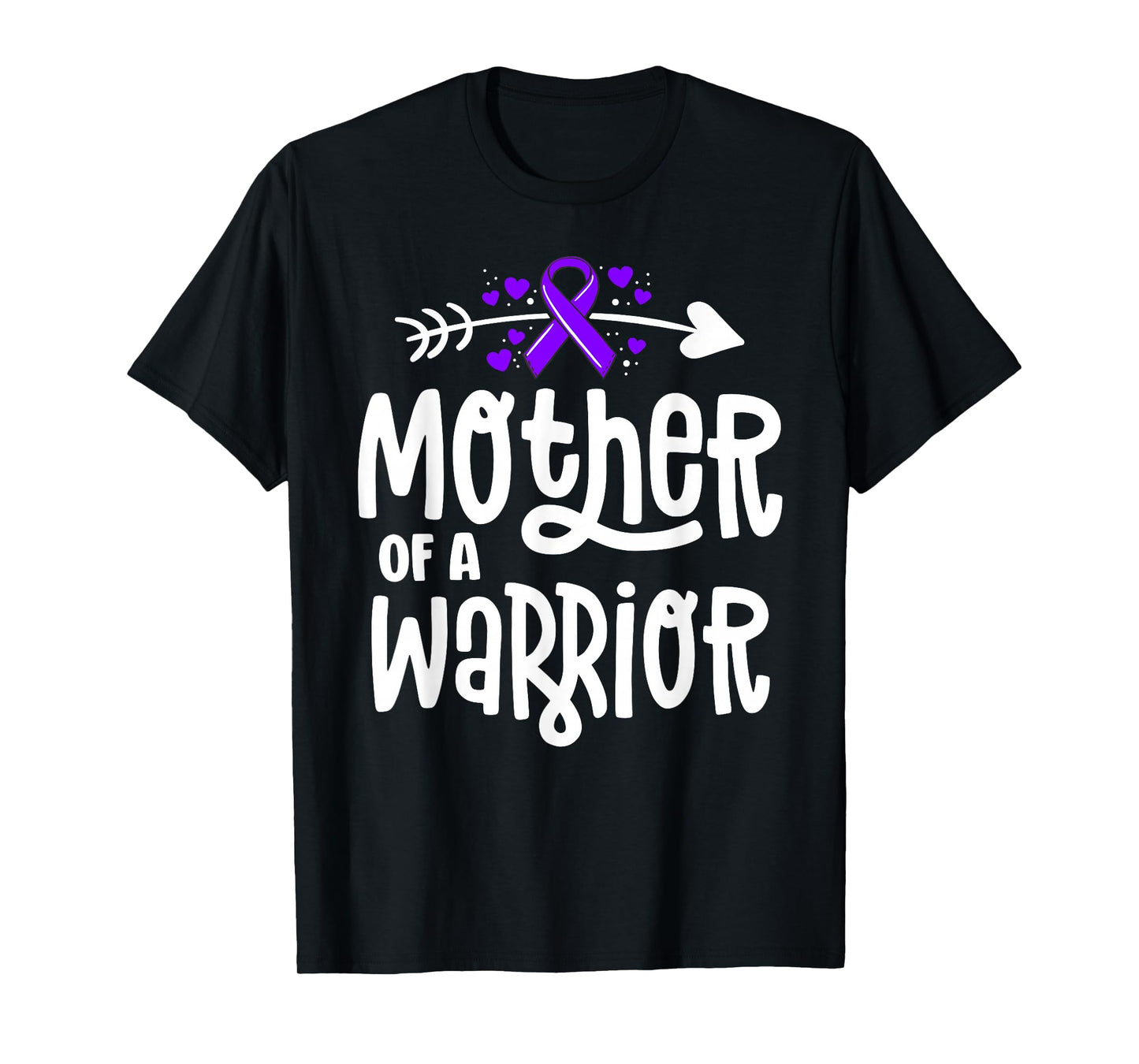 Mother Of A Warrior Hodgkins Lymphoma Cancer Family Support T-Shirt
