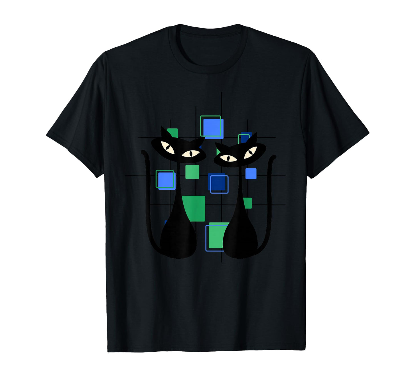 Cats Midcentury Mid Century Retro Atomic Age Space T-Shirt