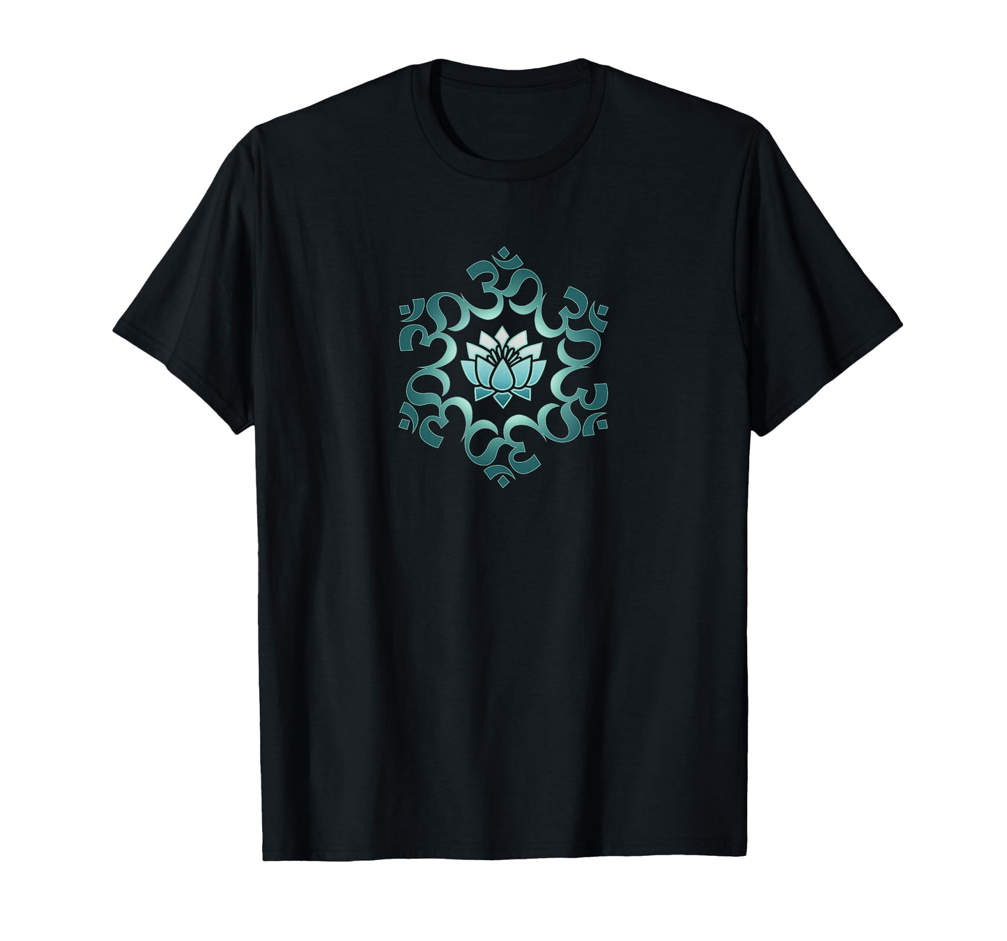 Om, mantra, symbol, mandala, lotus flower, Buddhism, yoga T-Shirt