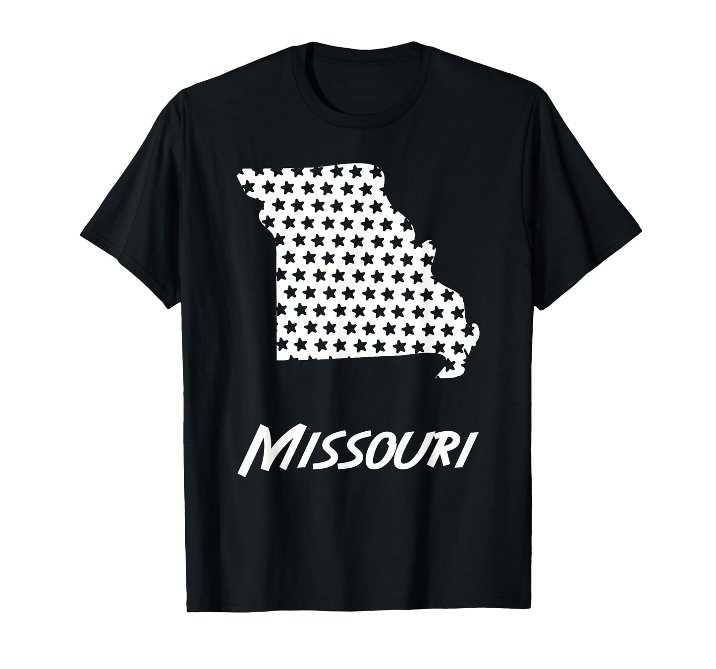 Missouri USA State Outline Stars Vintage Retro Design T-Shirt