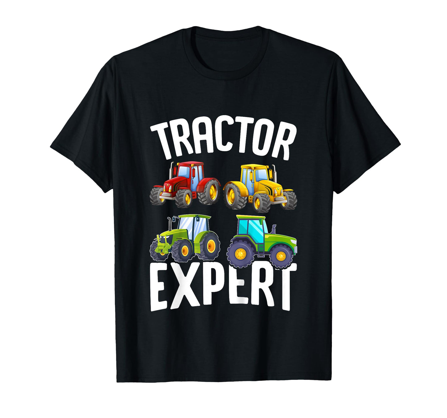 Kids Tractor Expert Funny Boys Tractors Toddler T-Shirt