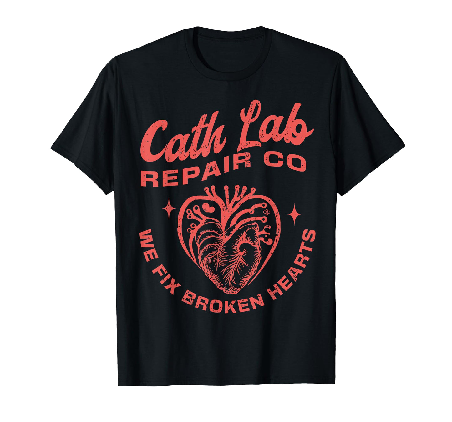 Cath Lab Repair Co Funny Valentine Day Cath Lab Nurse Outfit T-Shirt