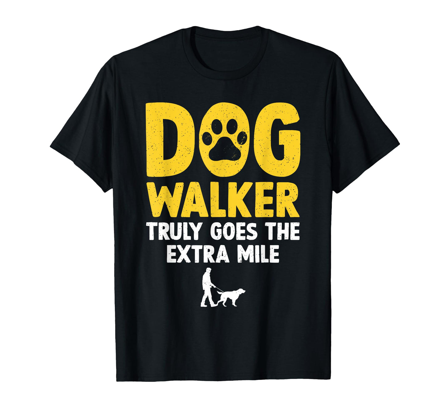 Cool Dog Walker Design For Men Women Pet Walker Dog Walking T-Shirt