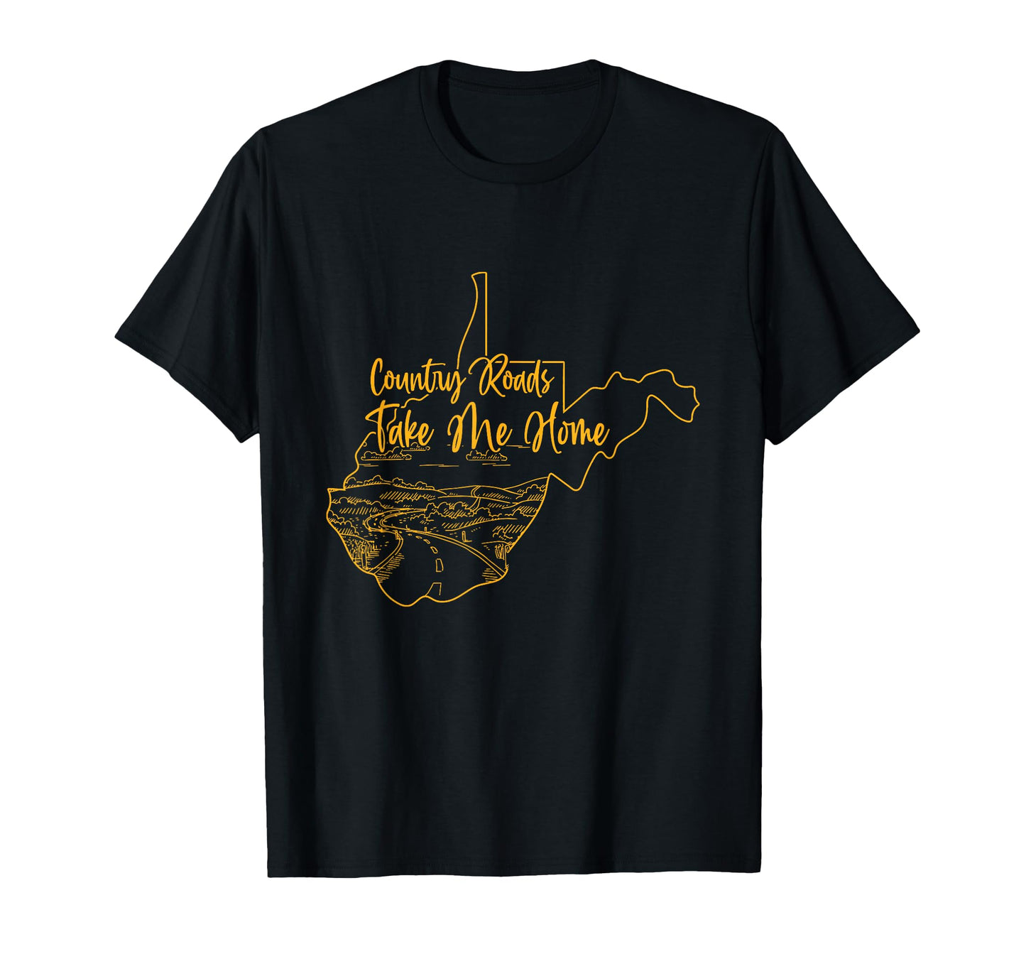 West Virginia Pride | WV Home | Country Roads | Footprint T-Shirt