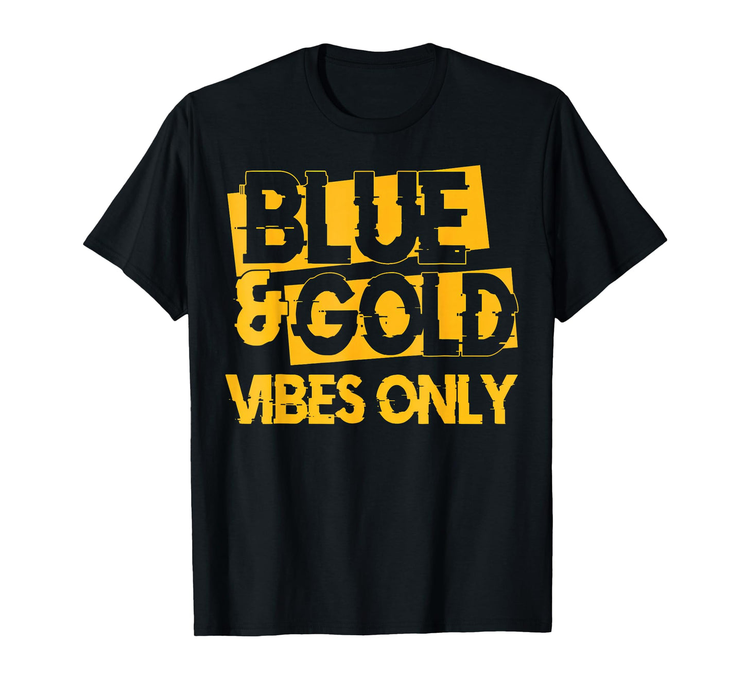 Blue and Gold Game Day Group for High School Football T-Shirt