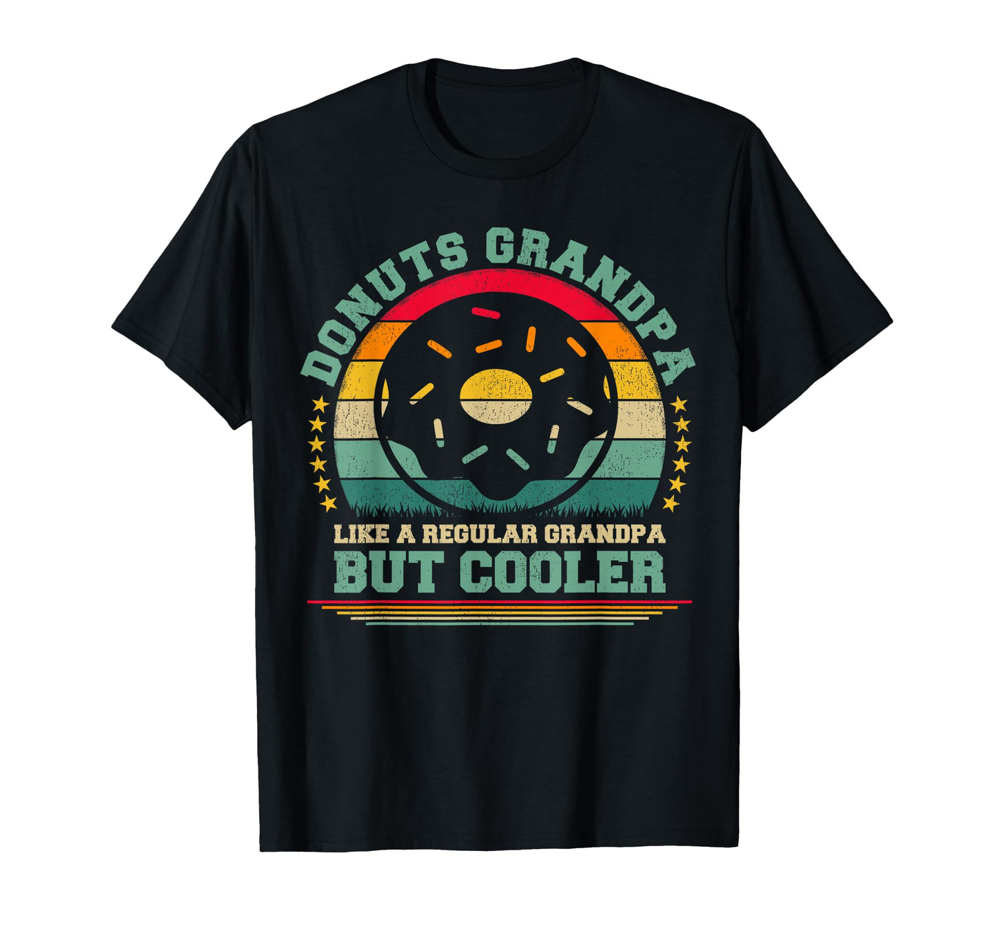 Donuts Grandpa Like A Regular Grandpa Father's Day T-Shirt