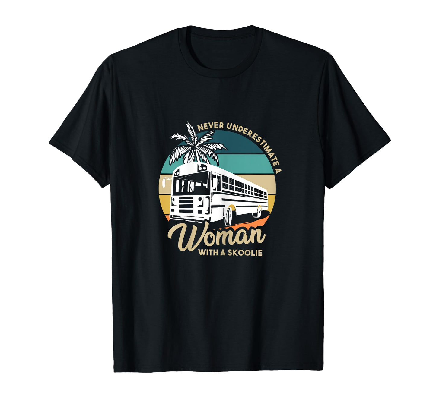 Vintage Camping Bus Design for a Skoolie Owner T-Shirt