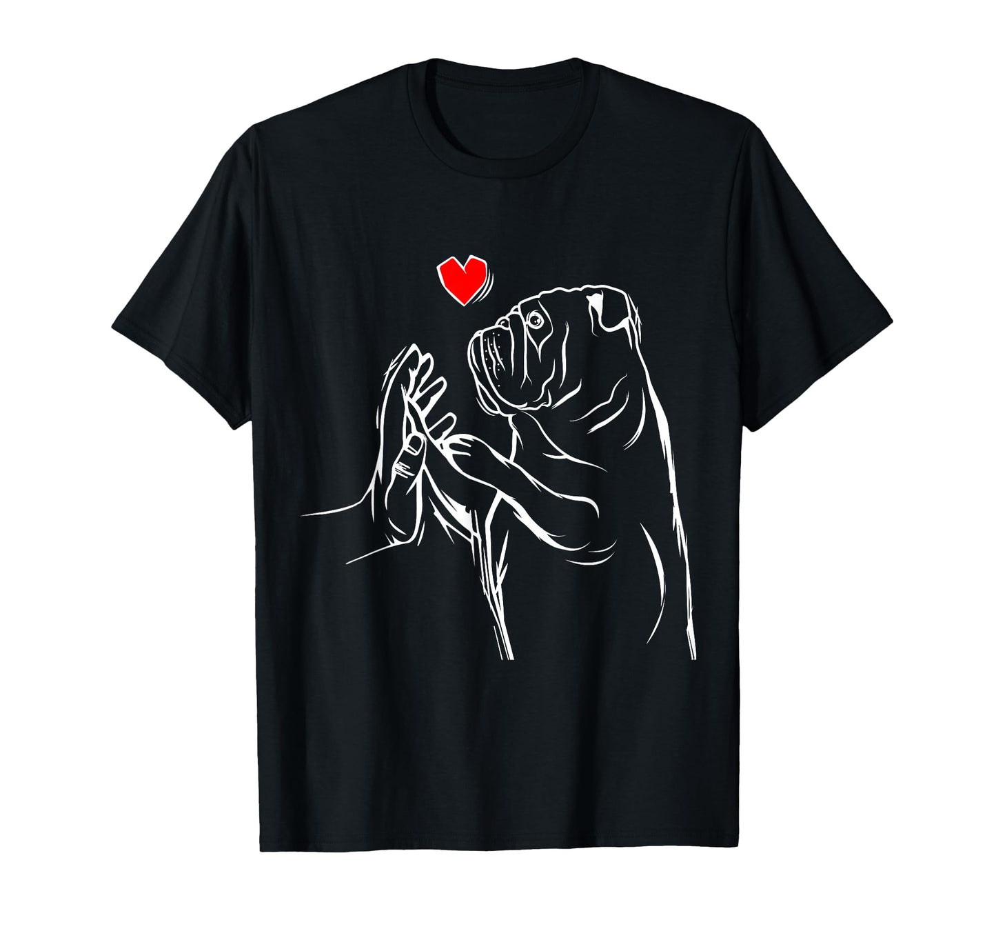 English Bulldog Love Bully Female Gift Idea T-Shirt