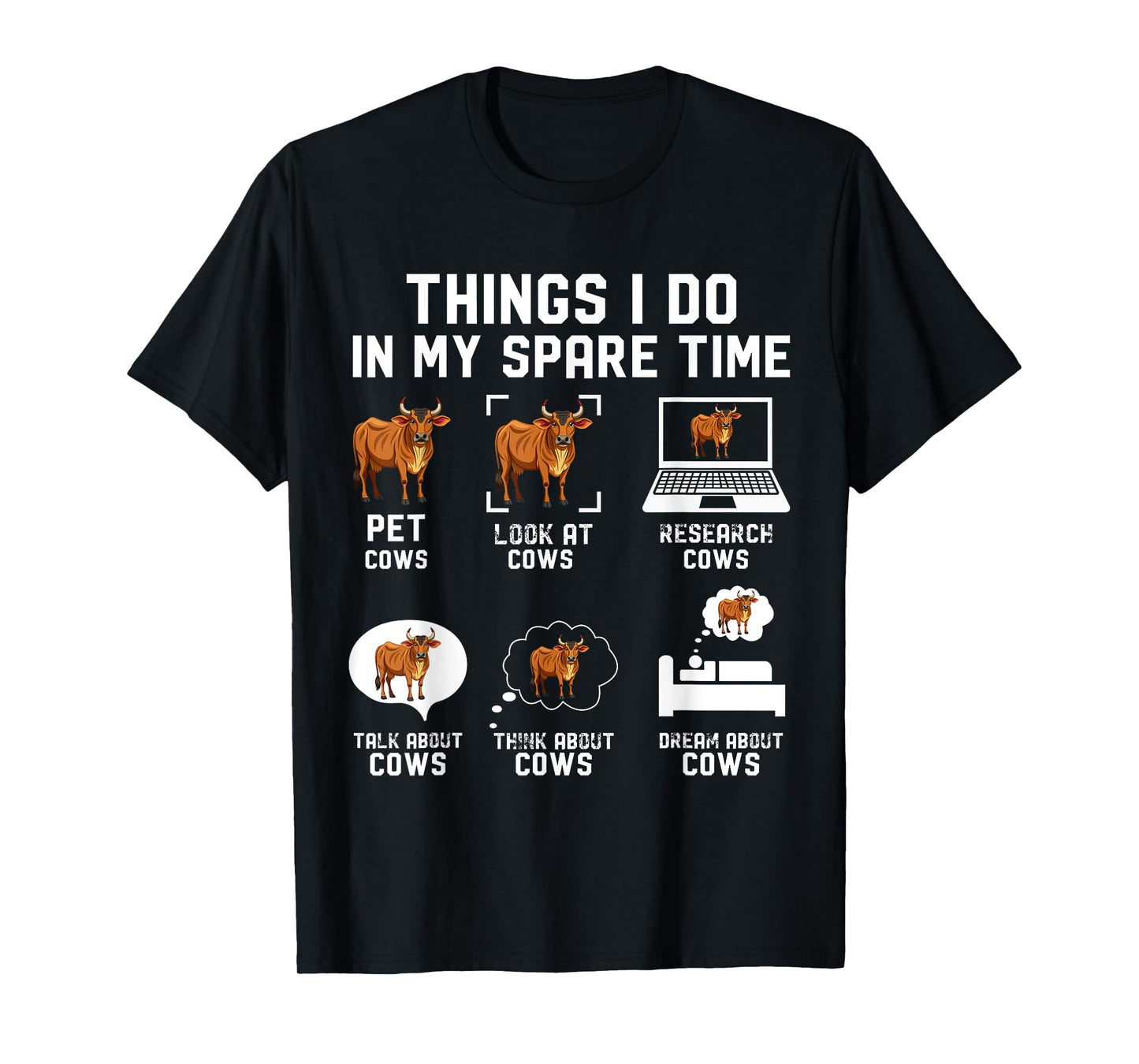 Things I Do In My Spare Time Funny Farmer Humor T-Shirt