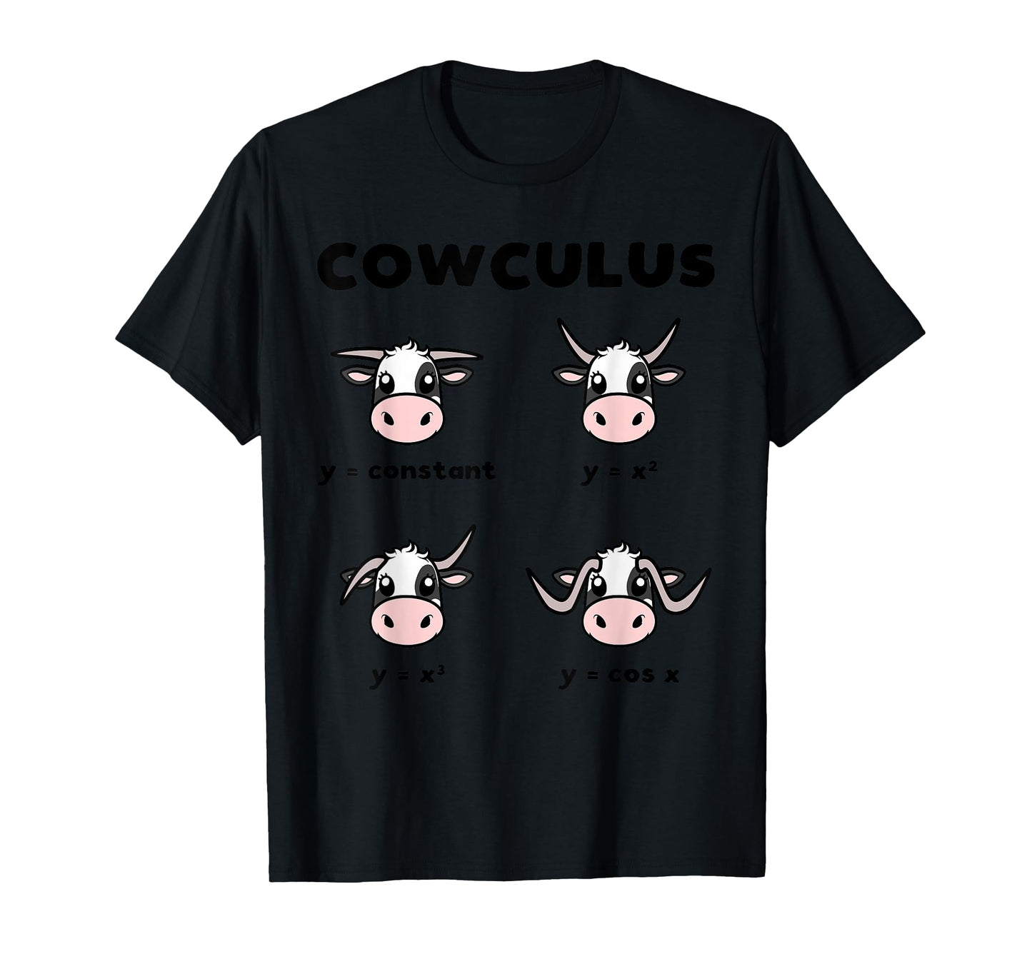 Funny Nerdy Cowculus Calculus Math Joke Mathematics Teacher T-Shirt