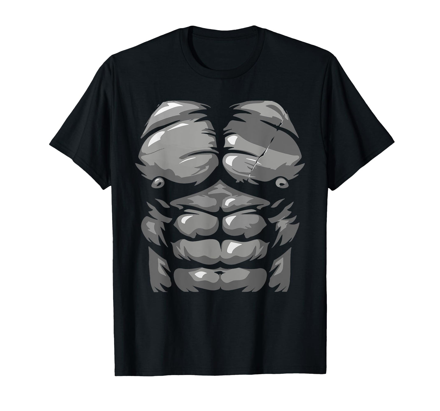 Funny Halloween Shirt Kid Adult Monkey Gorilla Chest Costume T-Shirt