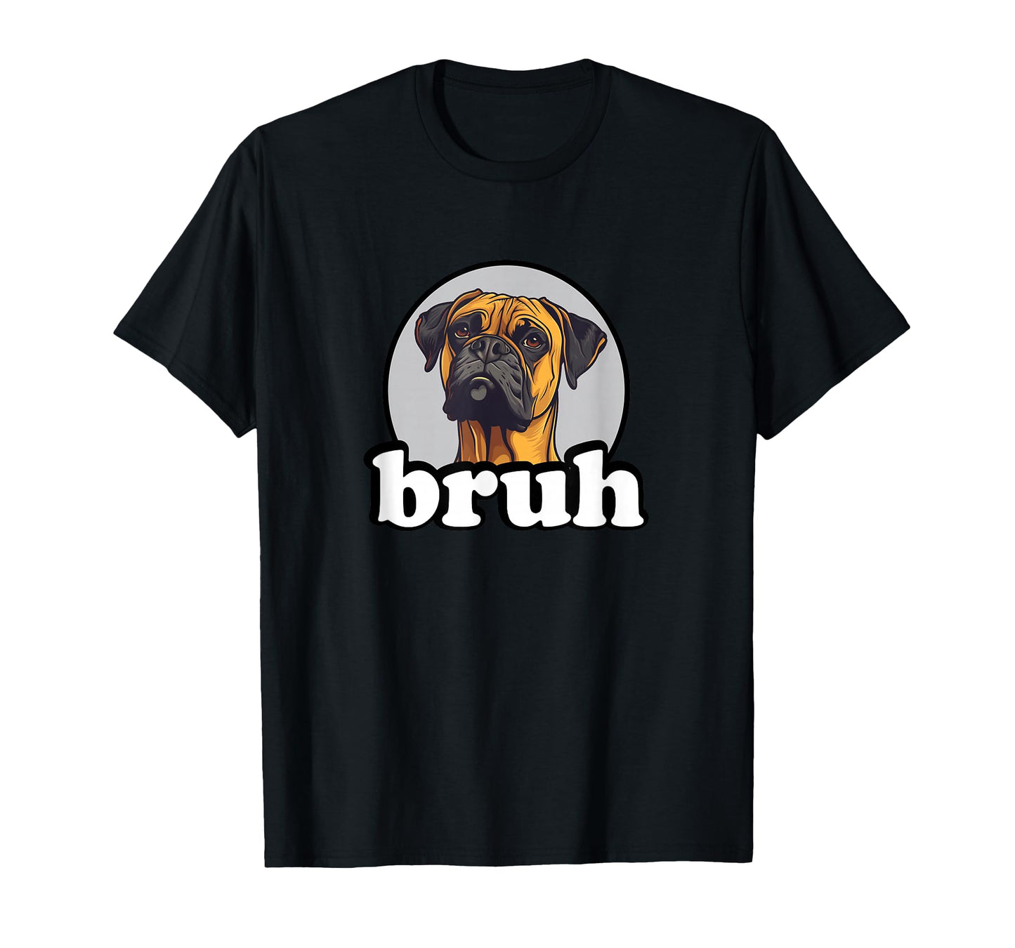 Boys Girls Cute Funny Bruh Kids Boxer Dog Lover T-Shirt