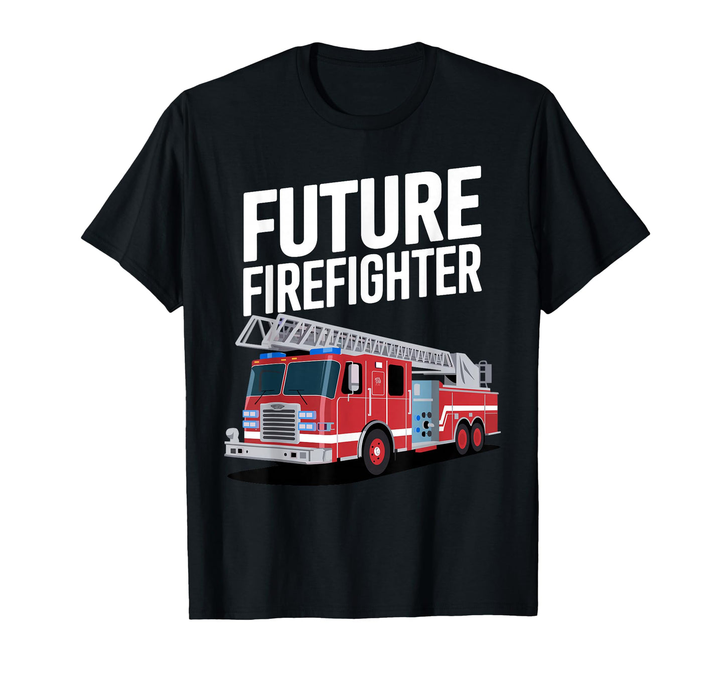 Future Firefighter Art for Boys Kids Fire Department Fireman T-Shirt