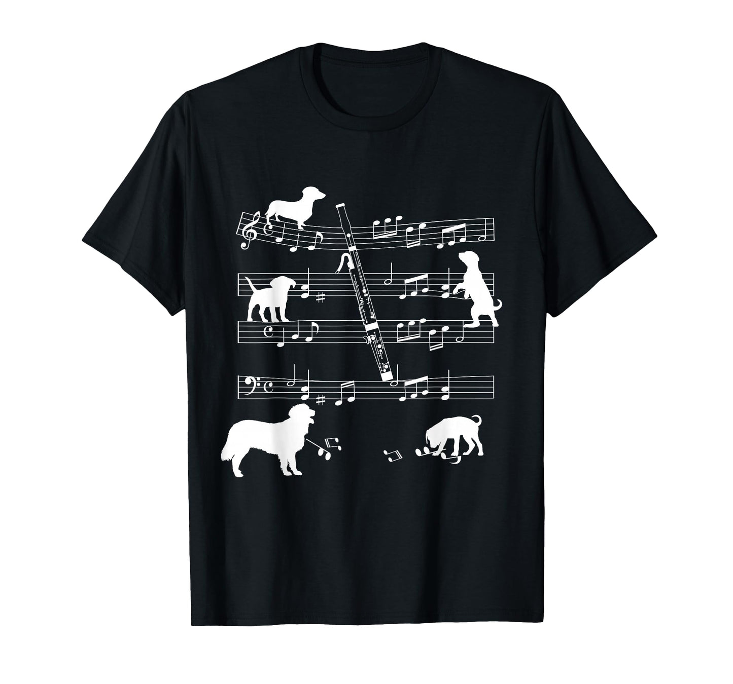 Bassoon Player Dog for Bassoonist Dogs and Bassoon T-Shirt