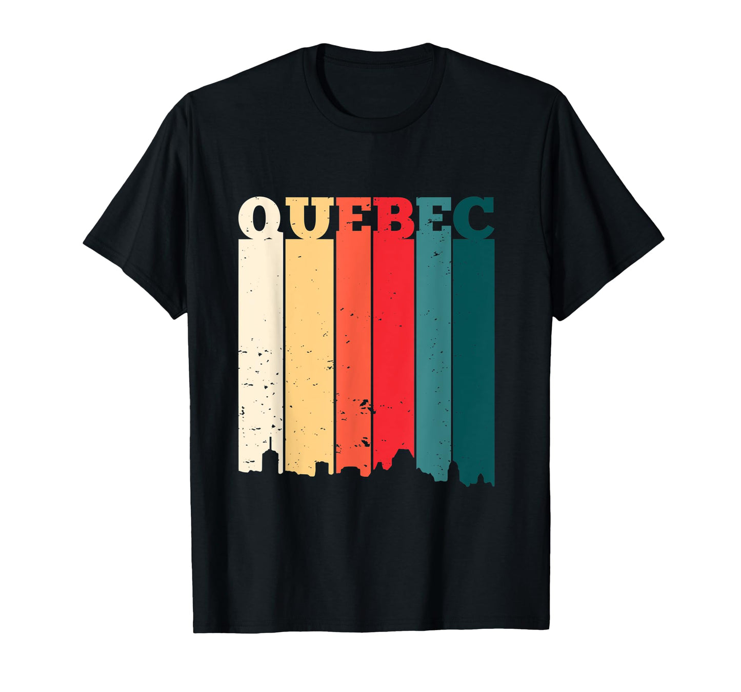 Quebec Skyline Canada Pride Vacation Travel Canadian Gift T-Shirt