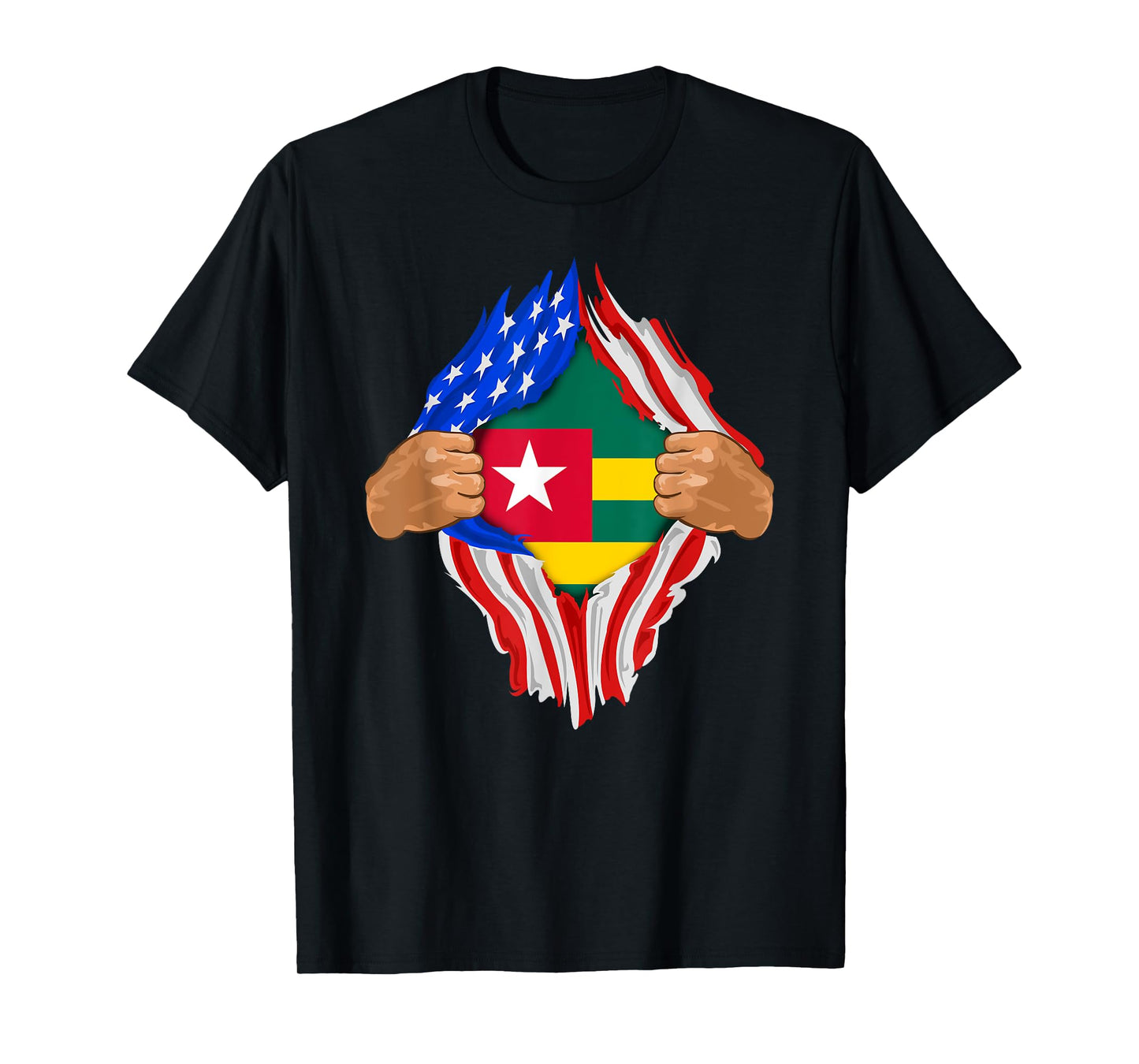Togolese Blood Inside Me T-Shirt | Togo Flag Gift T-Shirt