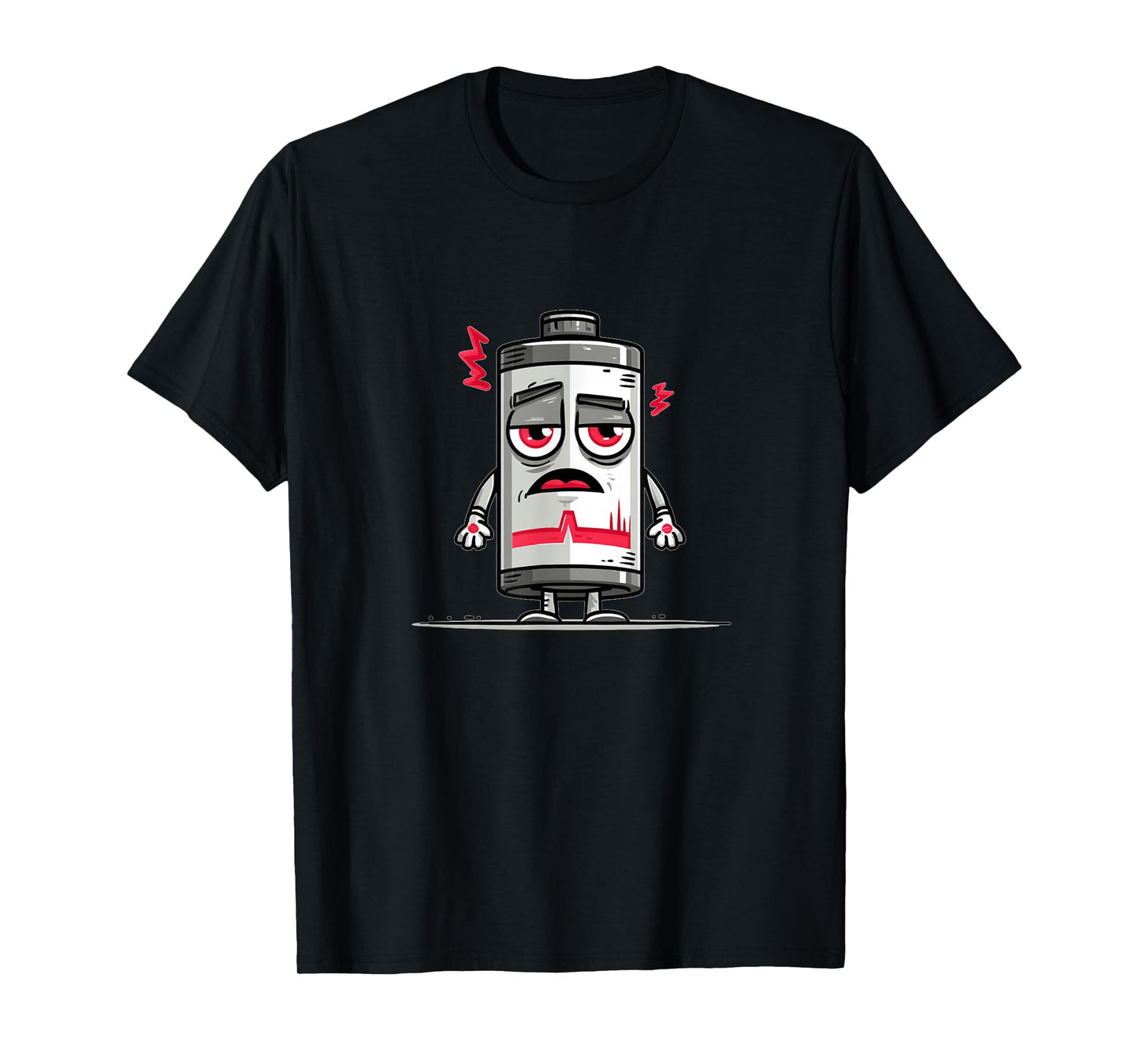 Weak Battery Costume for Low Energy and Powerless Batteries T-Shirt