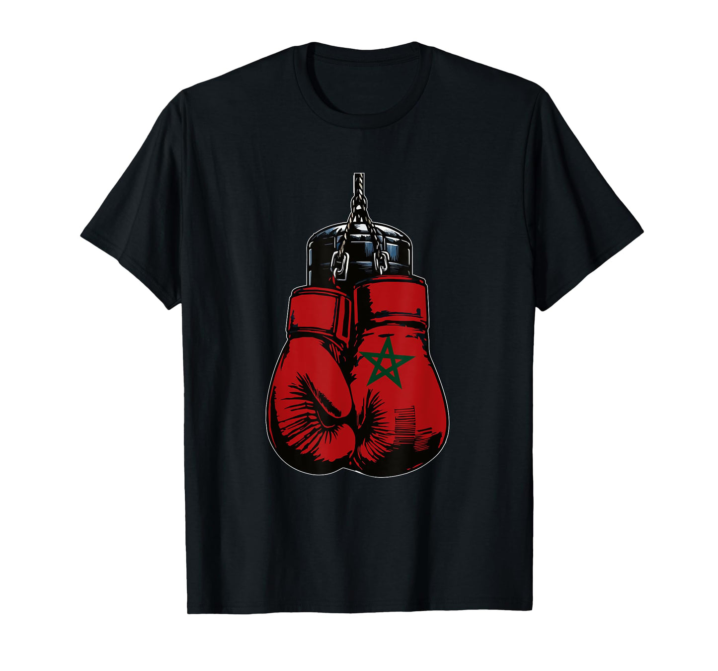 Proud Heritage Morocco Flag Boxing Gloves T-Shirt