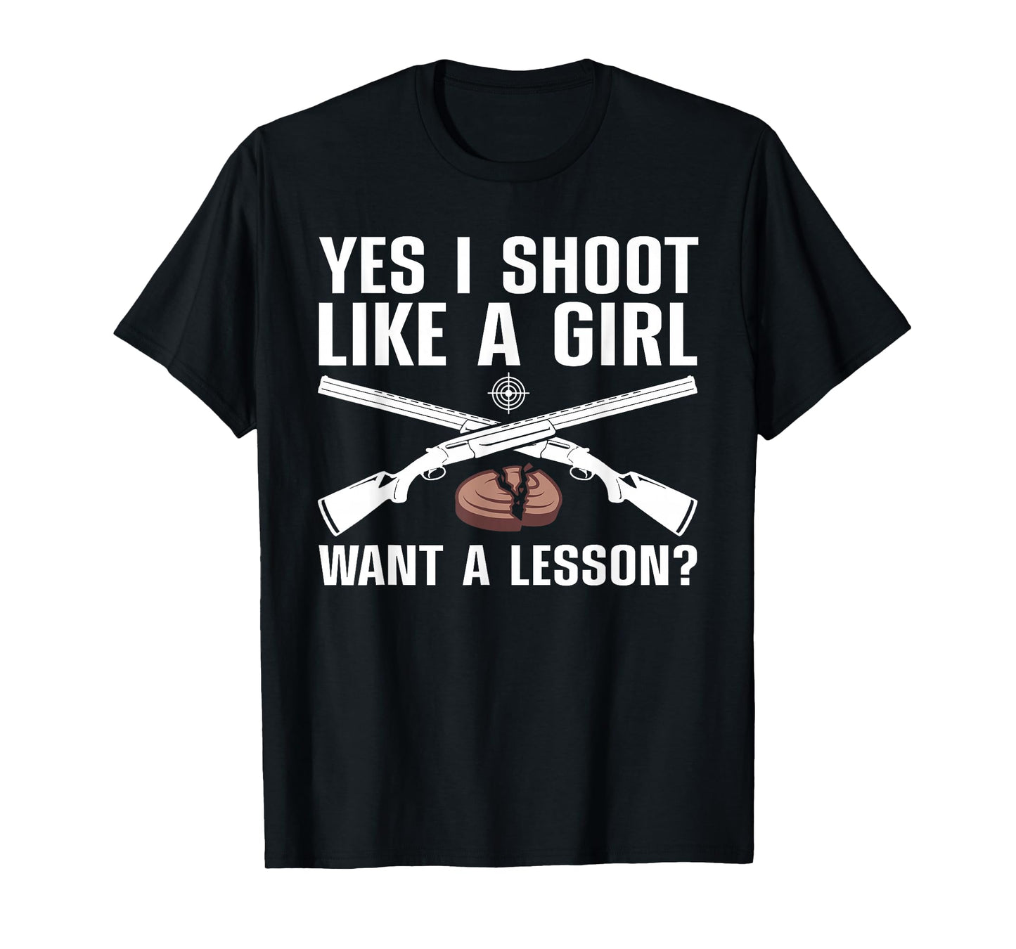 Cool Trap Shooting for Women Girls Mom Skeet Shooting Target T-Shirt