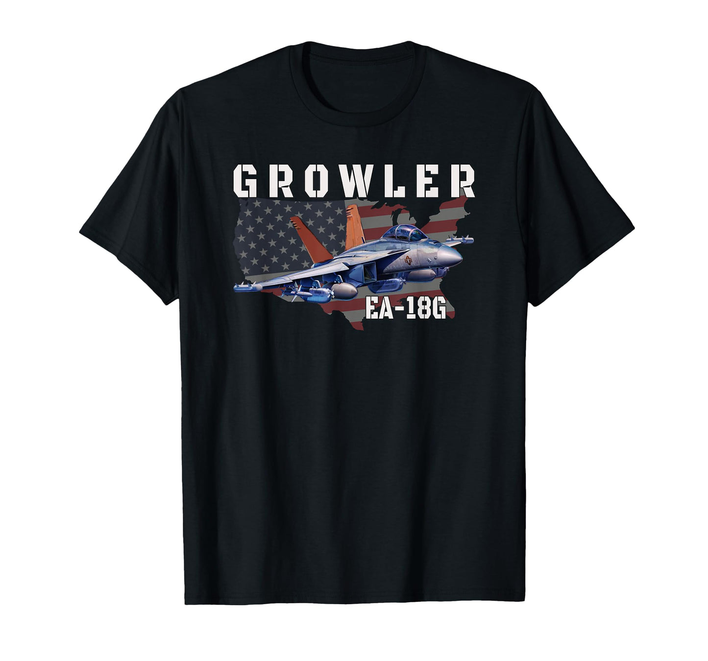 EA-18G Growler Electronic Warfare Aircraft Military Aviation T-Shirt