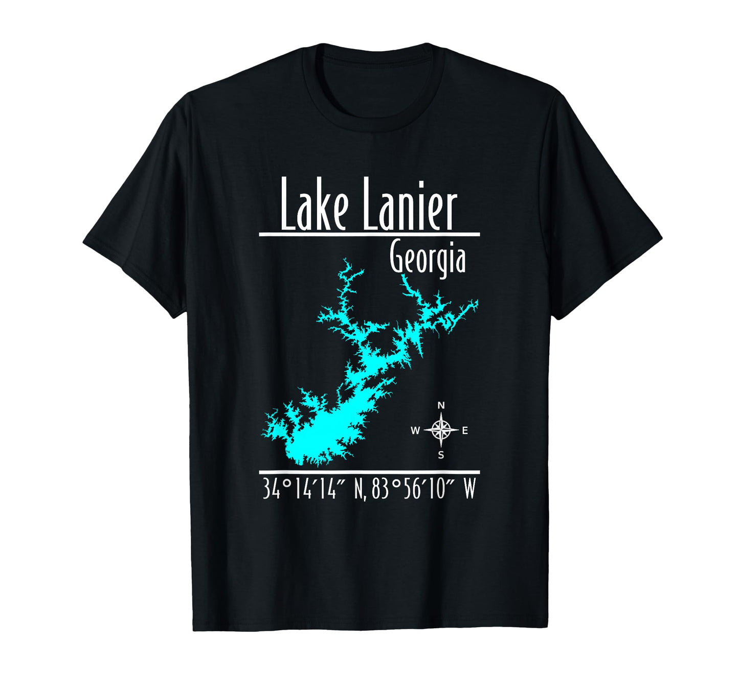 Modern Lake Lanier, Georgia T-Shirt