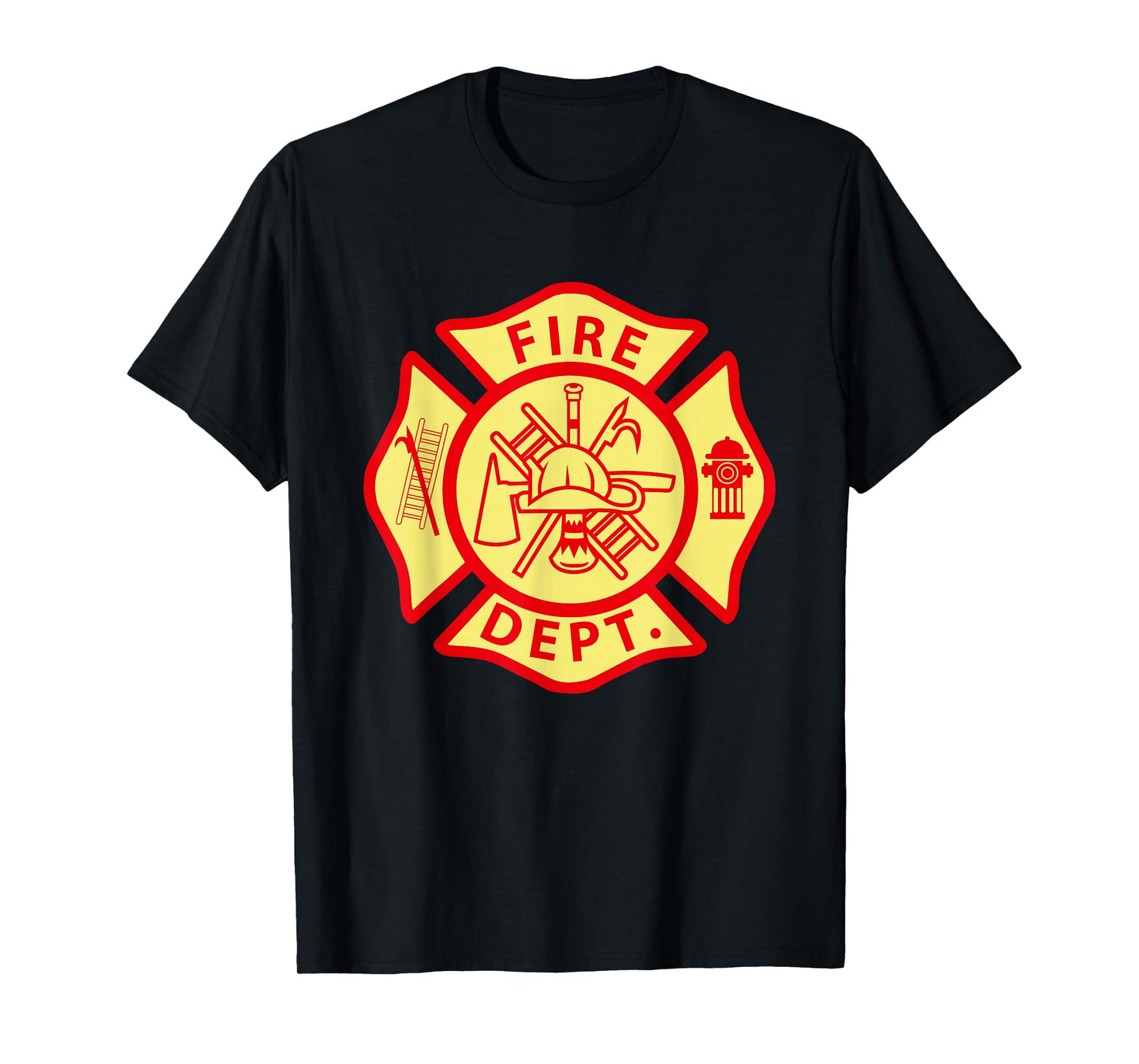Fire Department Logo Uniform Fireman Symbol Firefighter Gear T-Shirt