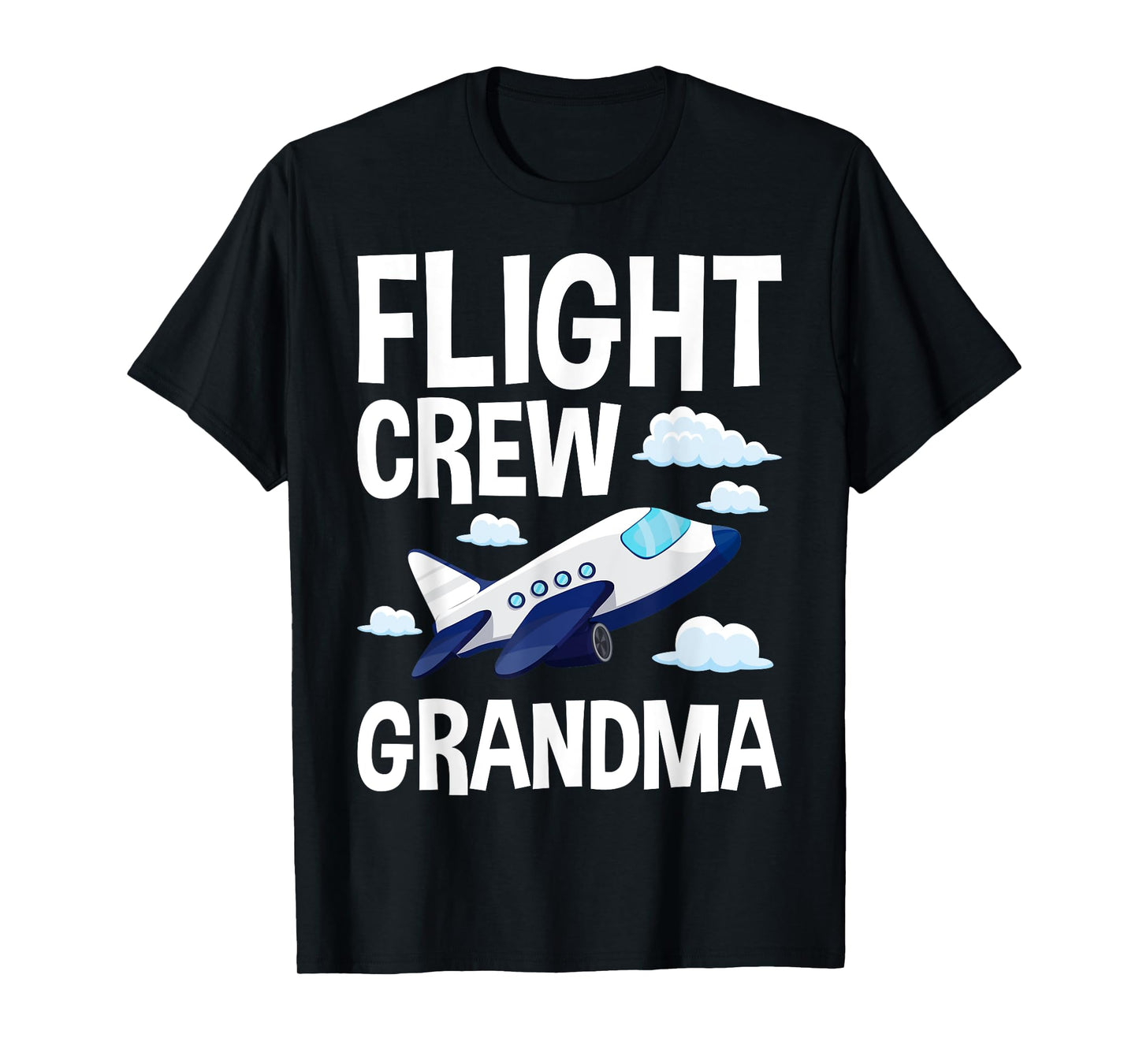 Flight Crew Airplane 1st Birthday Grandma Airplane Family T-Shirt