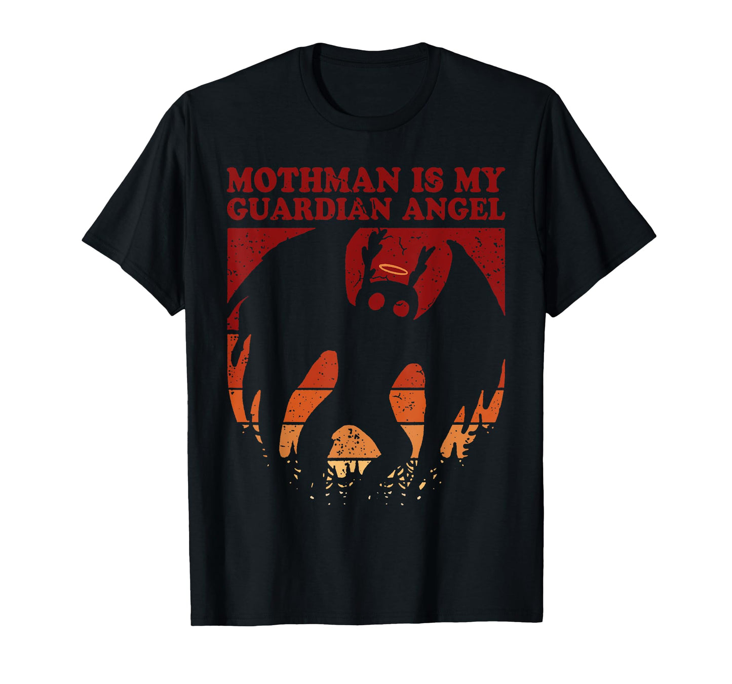 Mothman Is My Guardian Angel Funny Cryptid Paranormal Fun T-Shirt