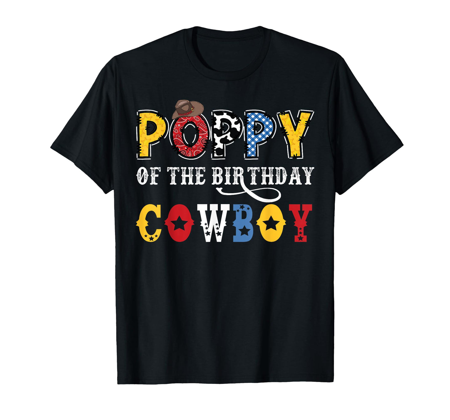 Poppy Of The Birthday CowBoy Western Rodeo Poppy T-Shirt