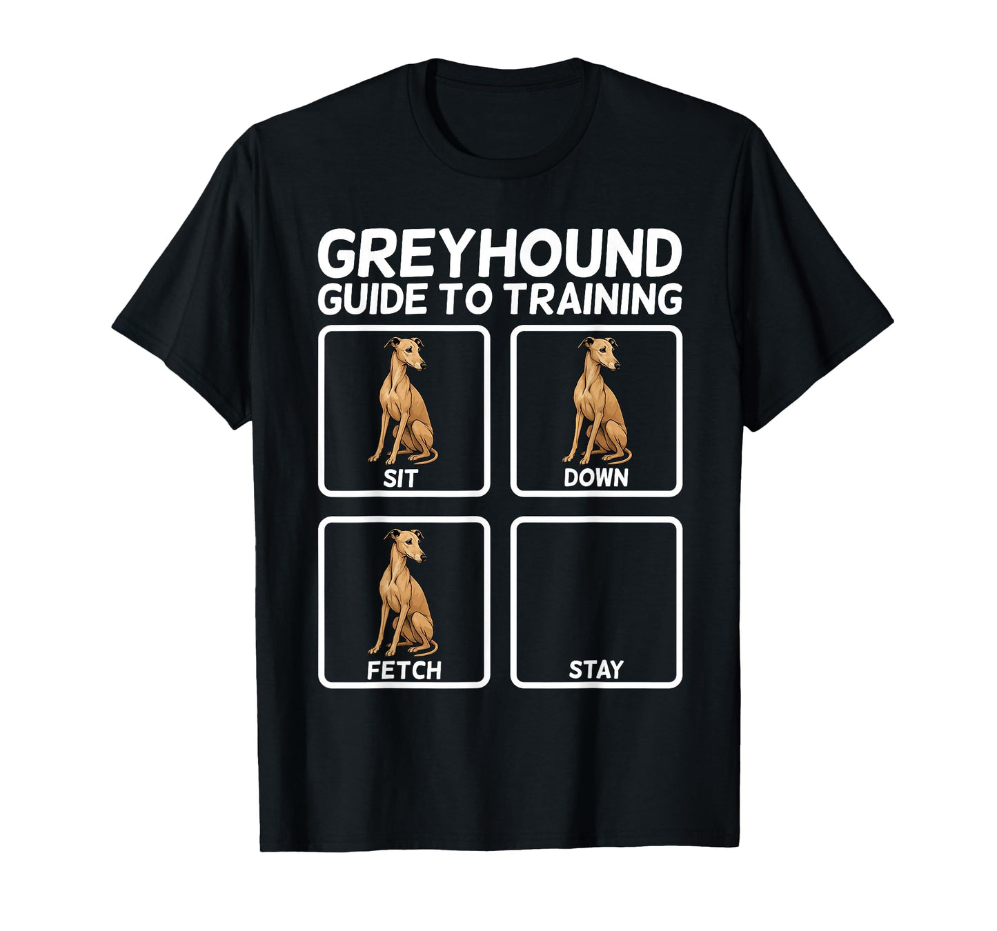 Funny Greyhound Art for Men Women Kids Puppy Greyhound Lover T-Shirt