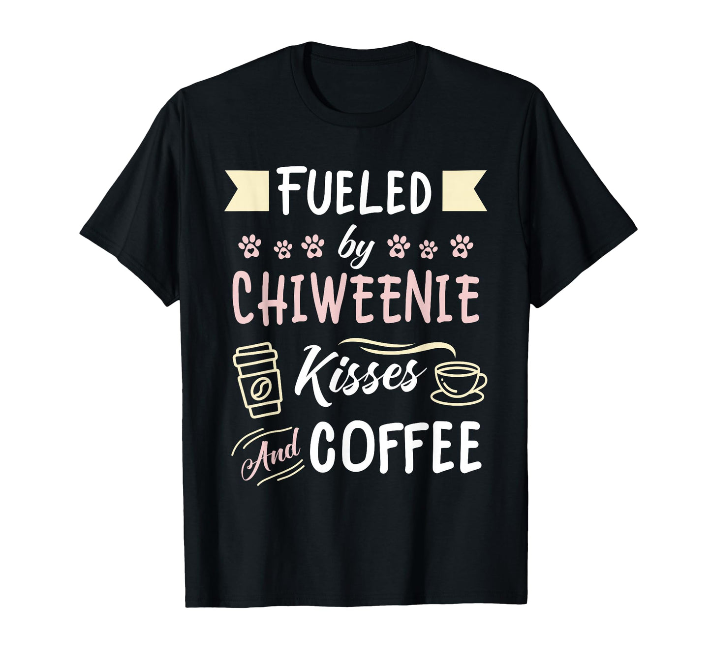 Chiweenie Mom Coffee Lover Dog Pet Owner T-Shirt