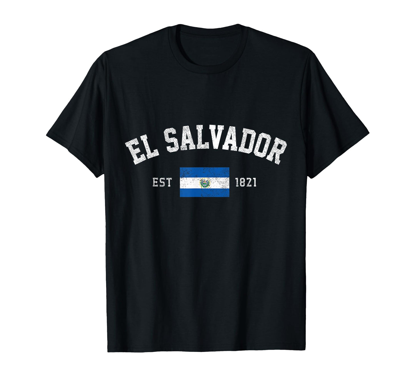 El Salvador Est. 1821 Salvadoran Flag Independence Day T-Shirt