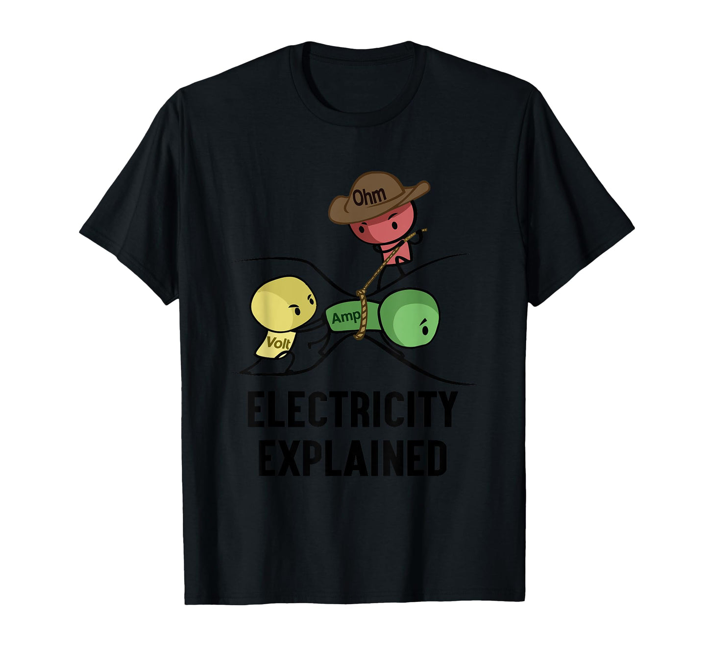 Electricity Explained Physics Nerd Gift I Teacher School T-Shirt