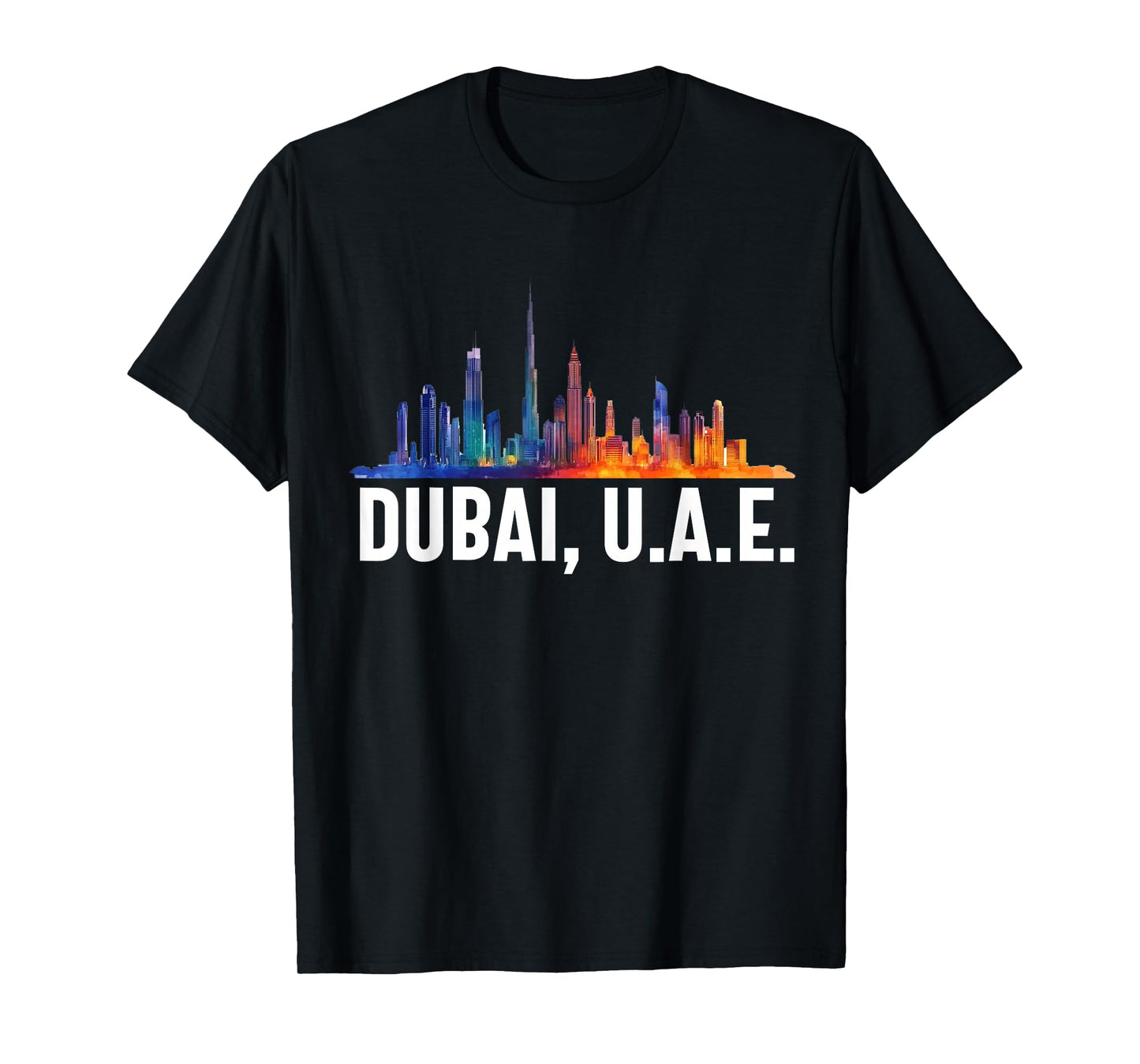 Dubai Souvenir Skyline UAE United Arab Emirate Reminder T-Shirt