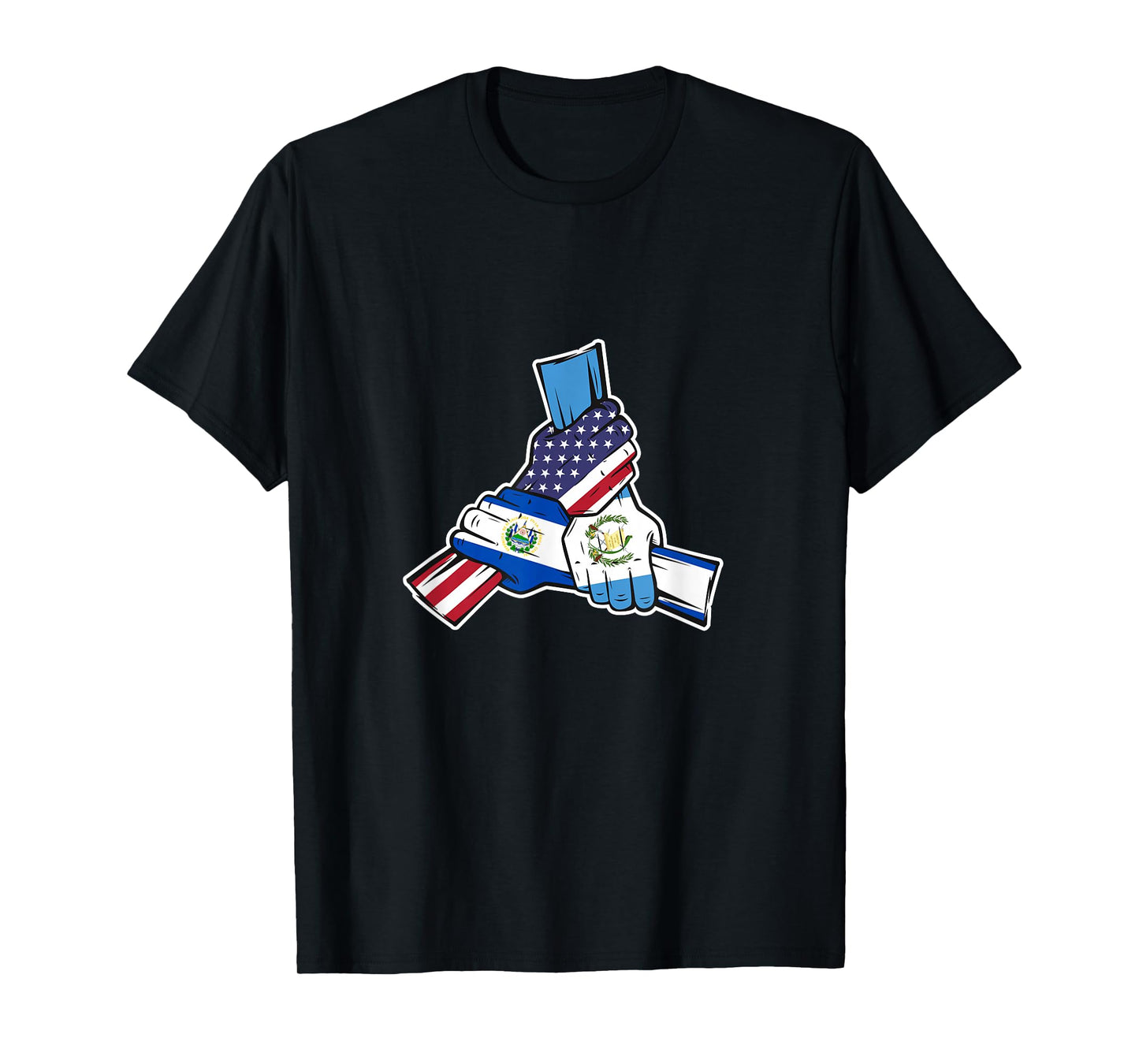 Guatemala El Salvador and the US holding hands T-Shirt