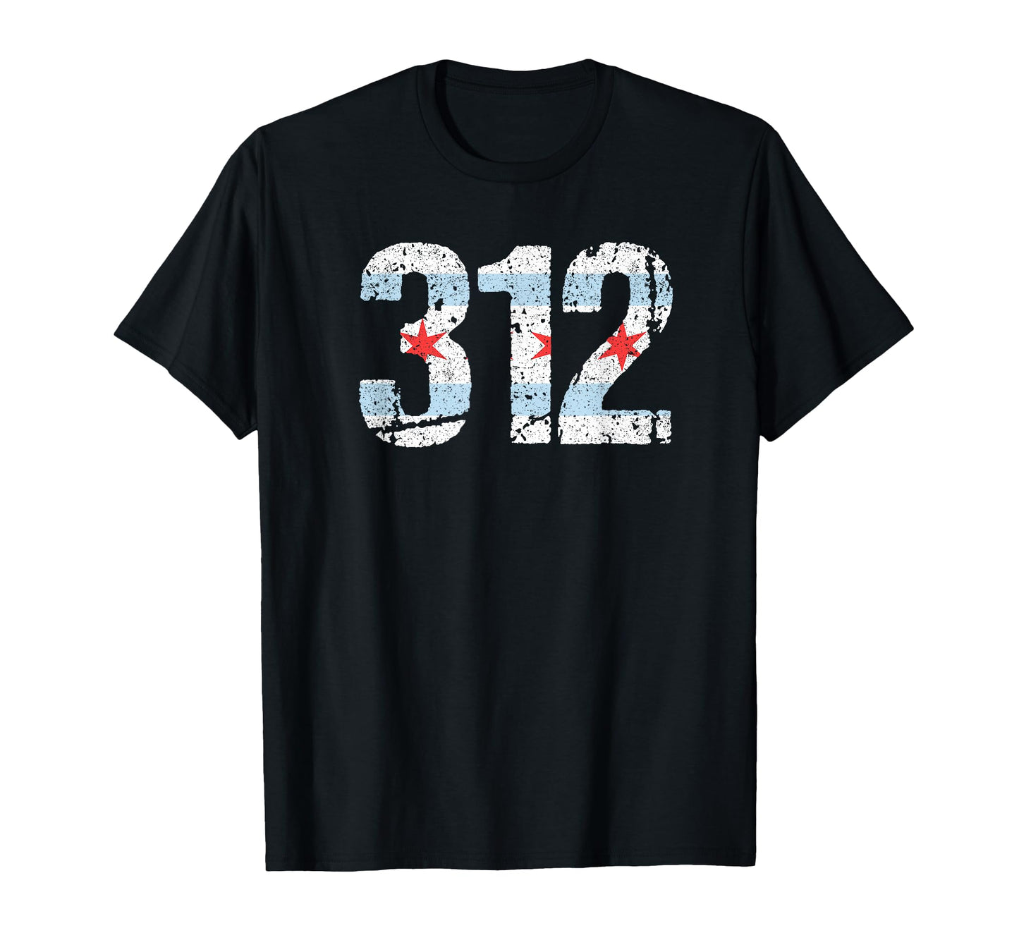 Chicago Shirt Chicago 312 Flag Area Code T Shirt City Pride T-Shirt