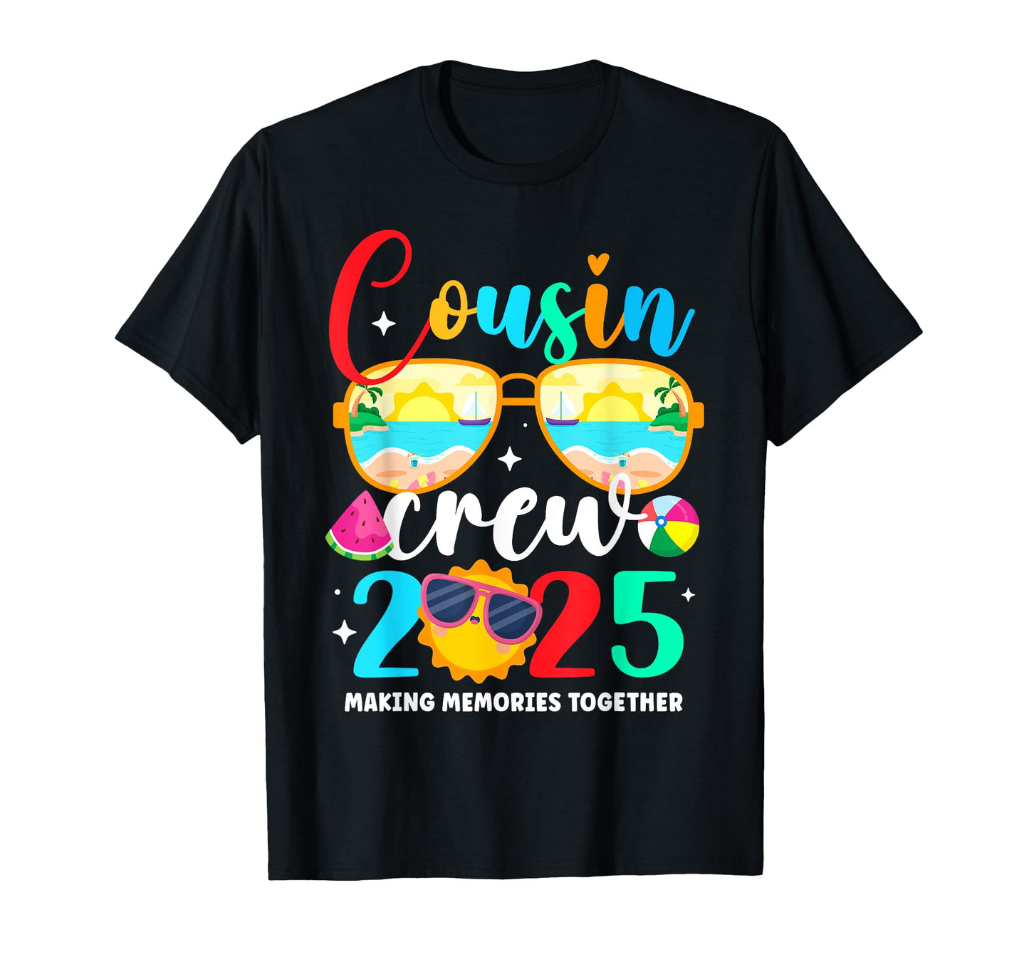 Cousin crew 2025 Summer Vacation Beach Family Trips Matching T-Shirt
