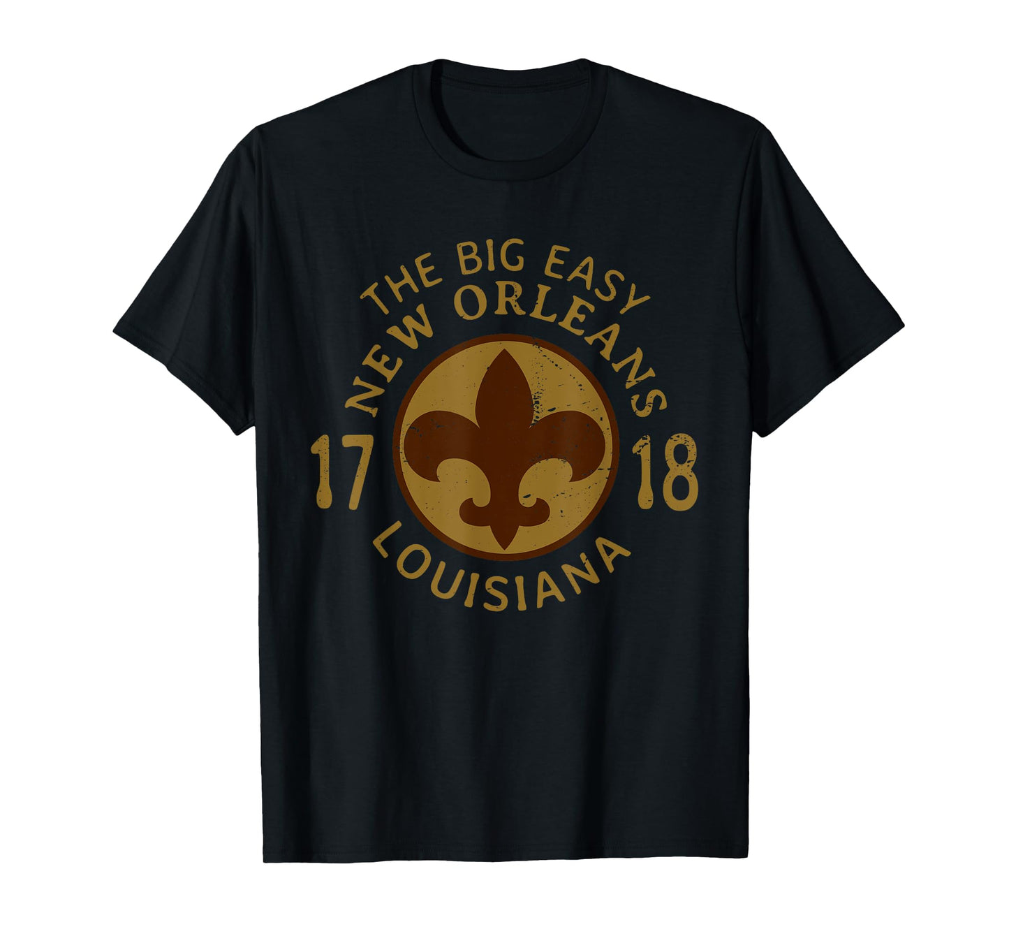 New Orleans Louisiana The Big Easy Fleur De Lis Souvenir T-Shirt