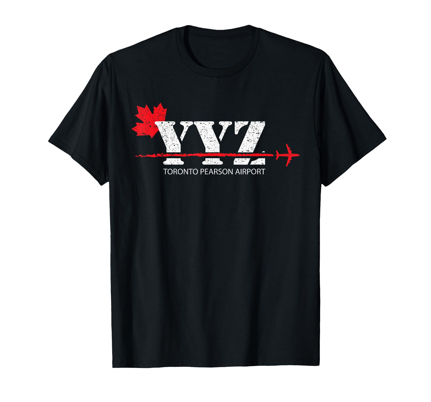 Retro Vintage Toronto YYZ Maple Leaf Airport Code T-Shirt