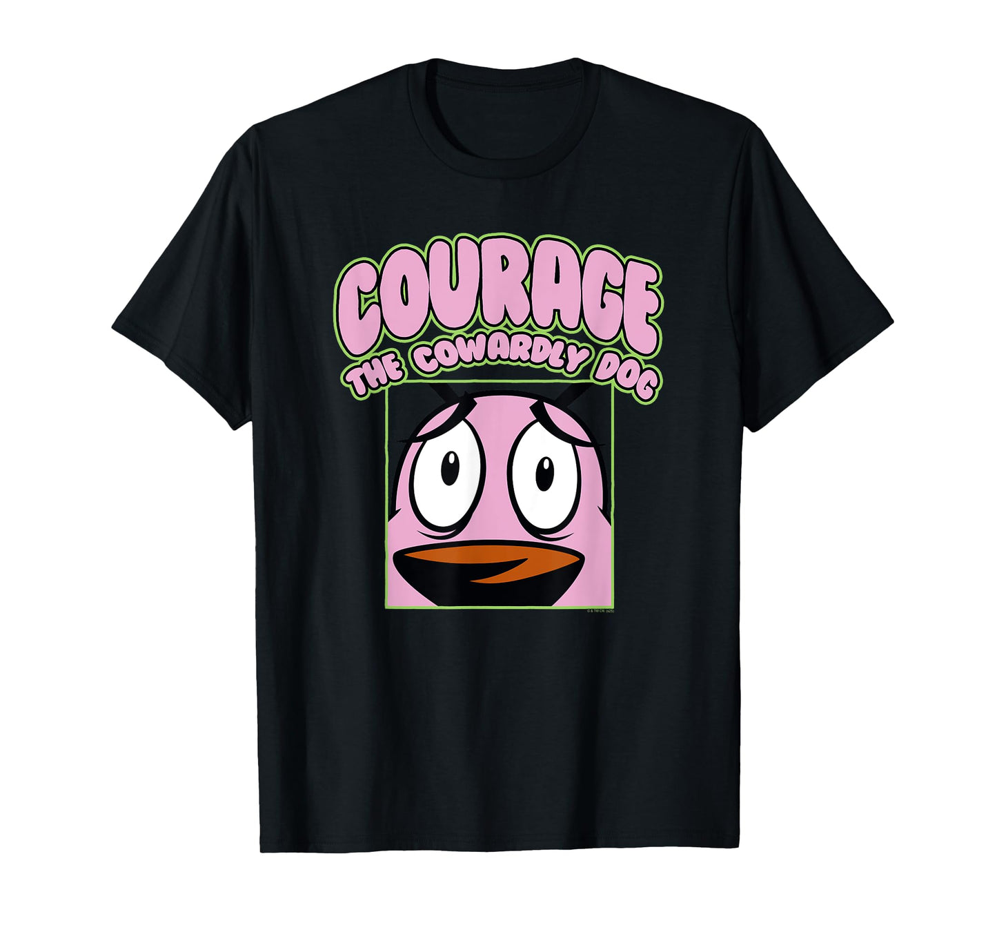 Courage the Cowardly Dog Close Up Courage Cartoon T-Shirt