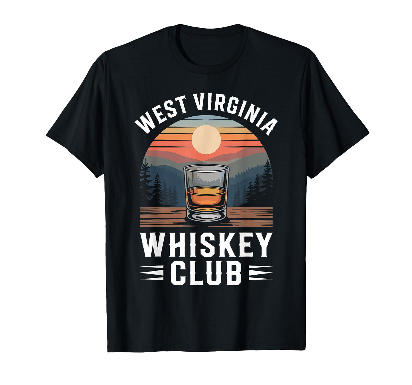 Virginia Whiskey Club Sunset Bourbon T-Shirt