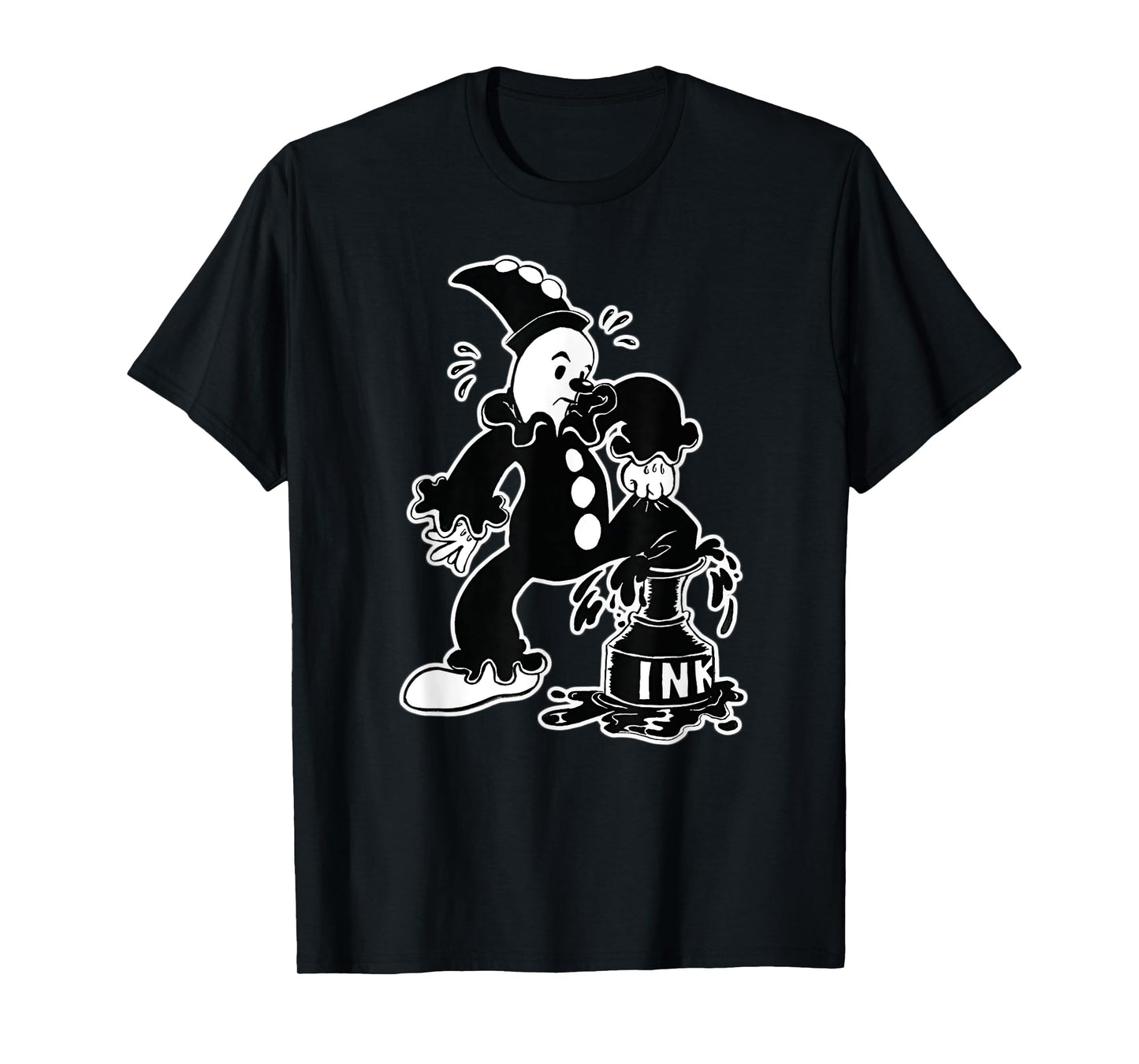 Koko the Clown Out of the Inkwell Gothic Vintage Cartoon T-Shirt