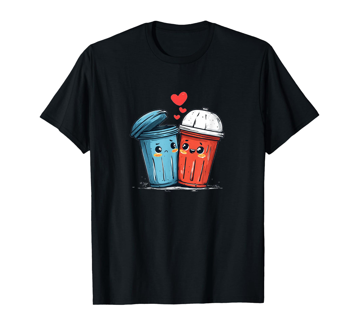 Funny Loving Trash Can Graphic Costume T-Shirt