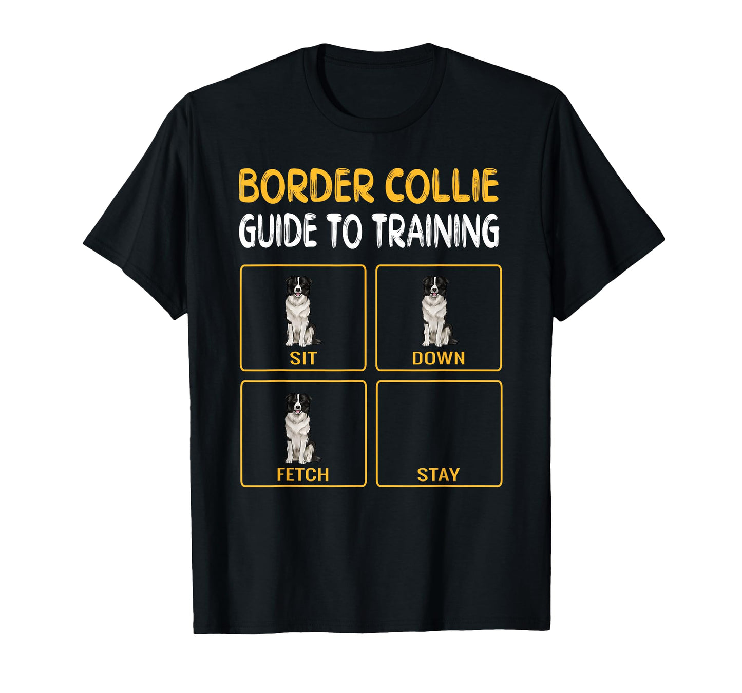 Funny Border Collie Guide to Training Dog Obedience Trainer T-Shirt