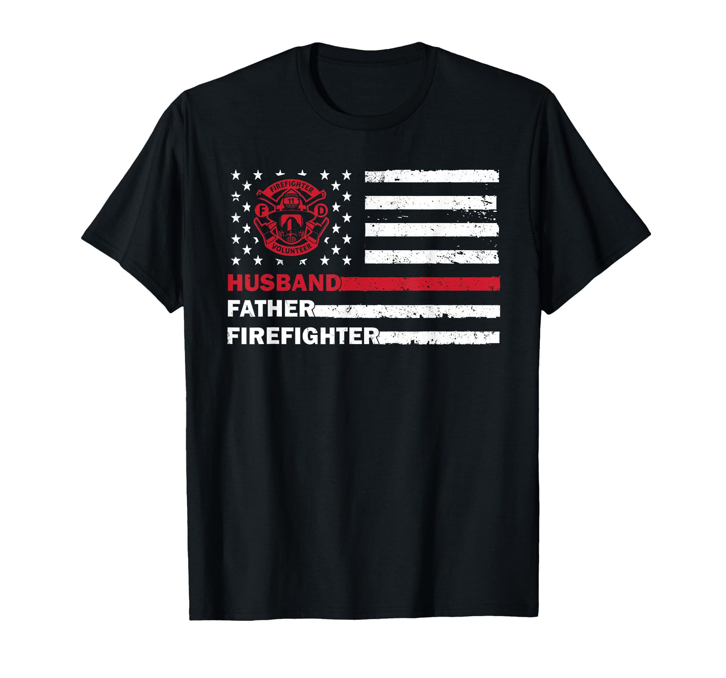 Cool Firefighter Art For Husband Father Fireman Firefighter T-Shirt
