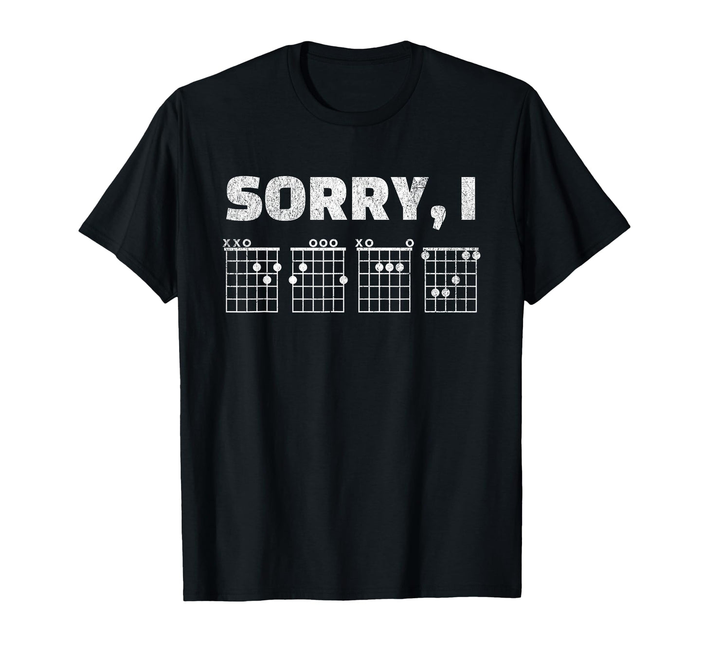 Sorry I DGAF Guitar Chord For Men Women Music Band Guitarist T-Shirt
