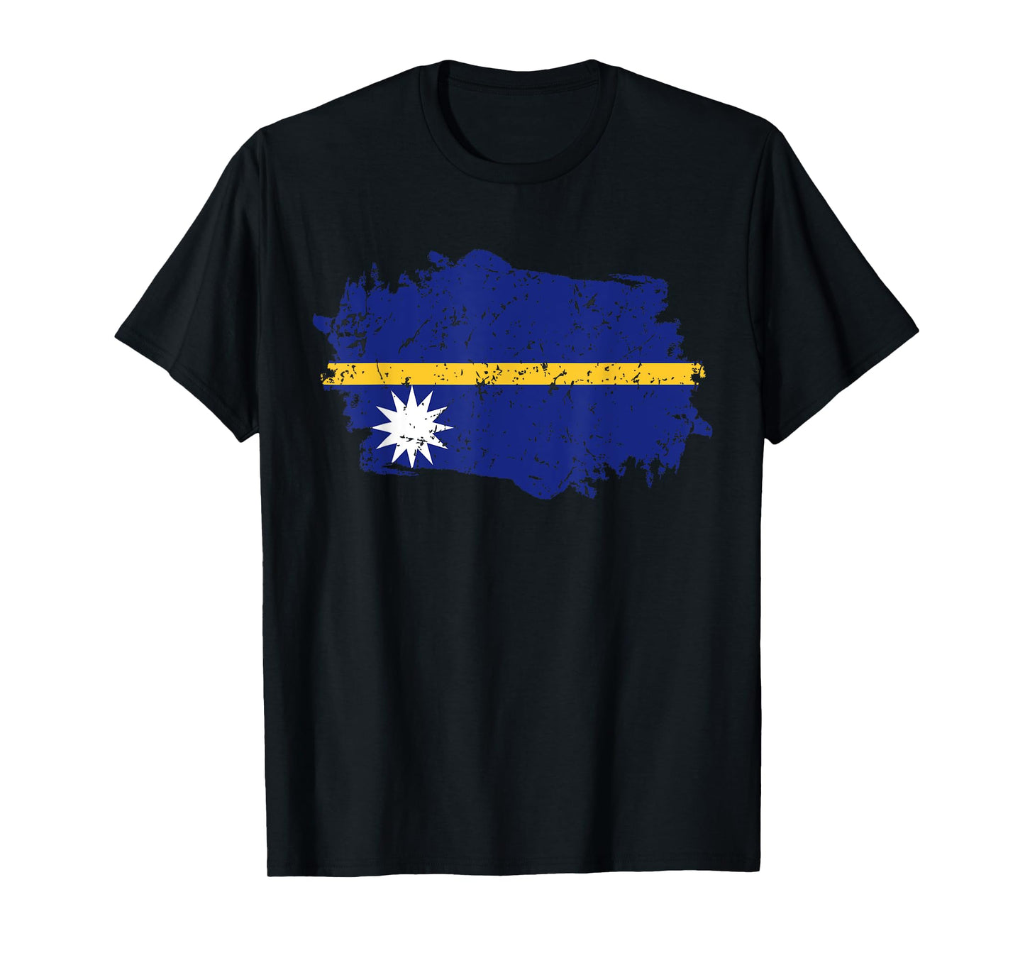 Nauru Flag Design Grunge Country Flag Nauru T-Shirt