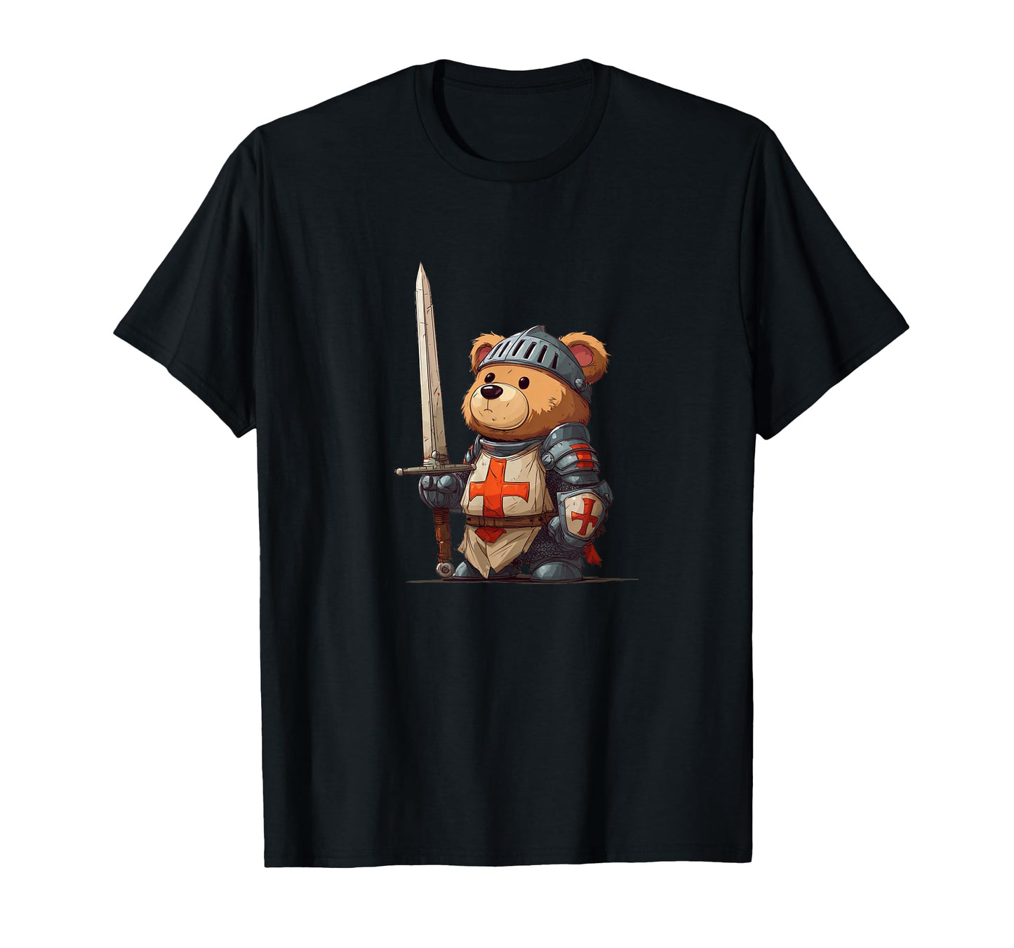 Nice Knight Teddy Bear Look for Swords and Armor Lovers T-Shirt
