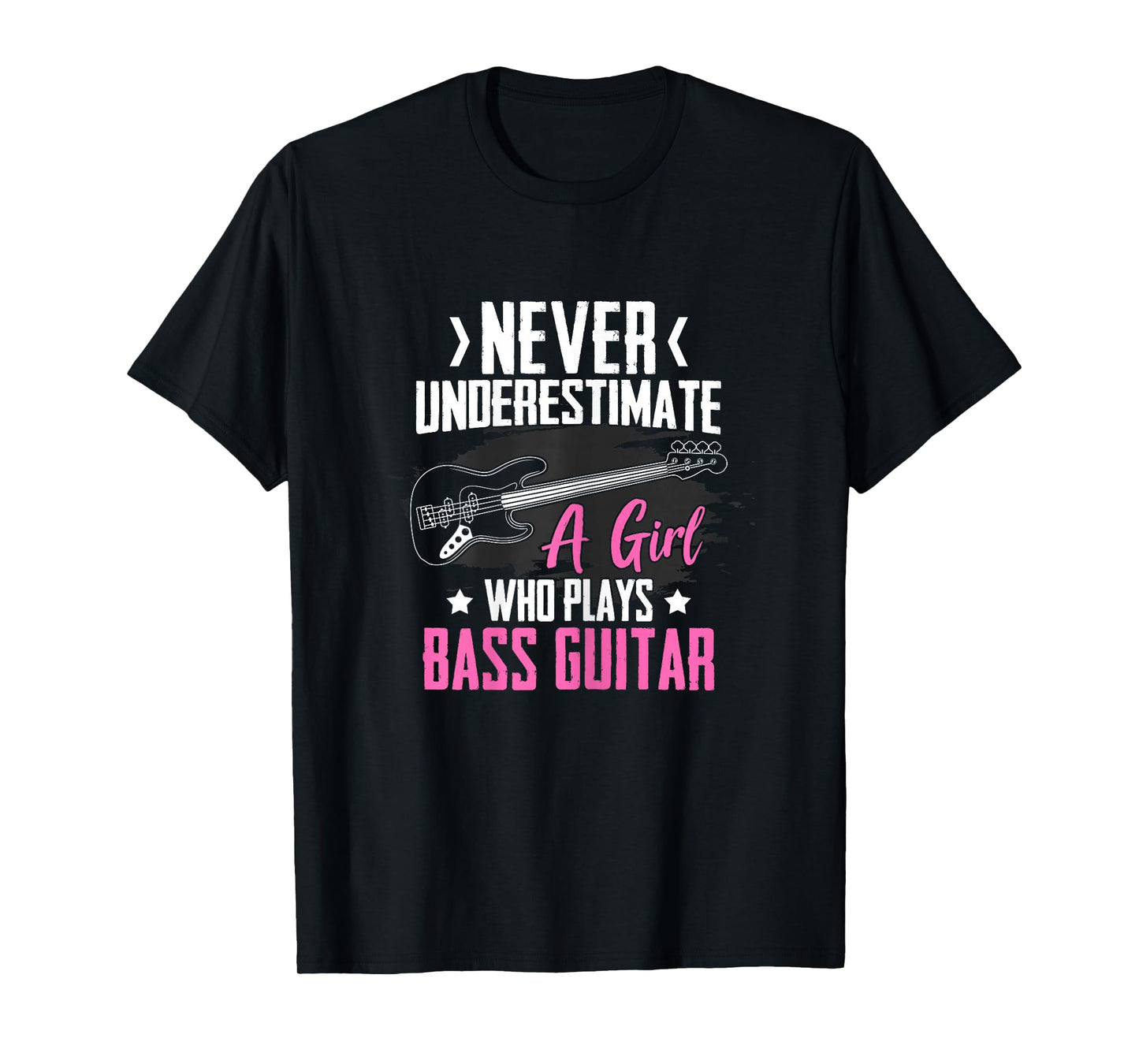 Funny Bass Guitar Lover Graphic Women and Girls Bass Player T-Shirt