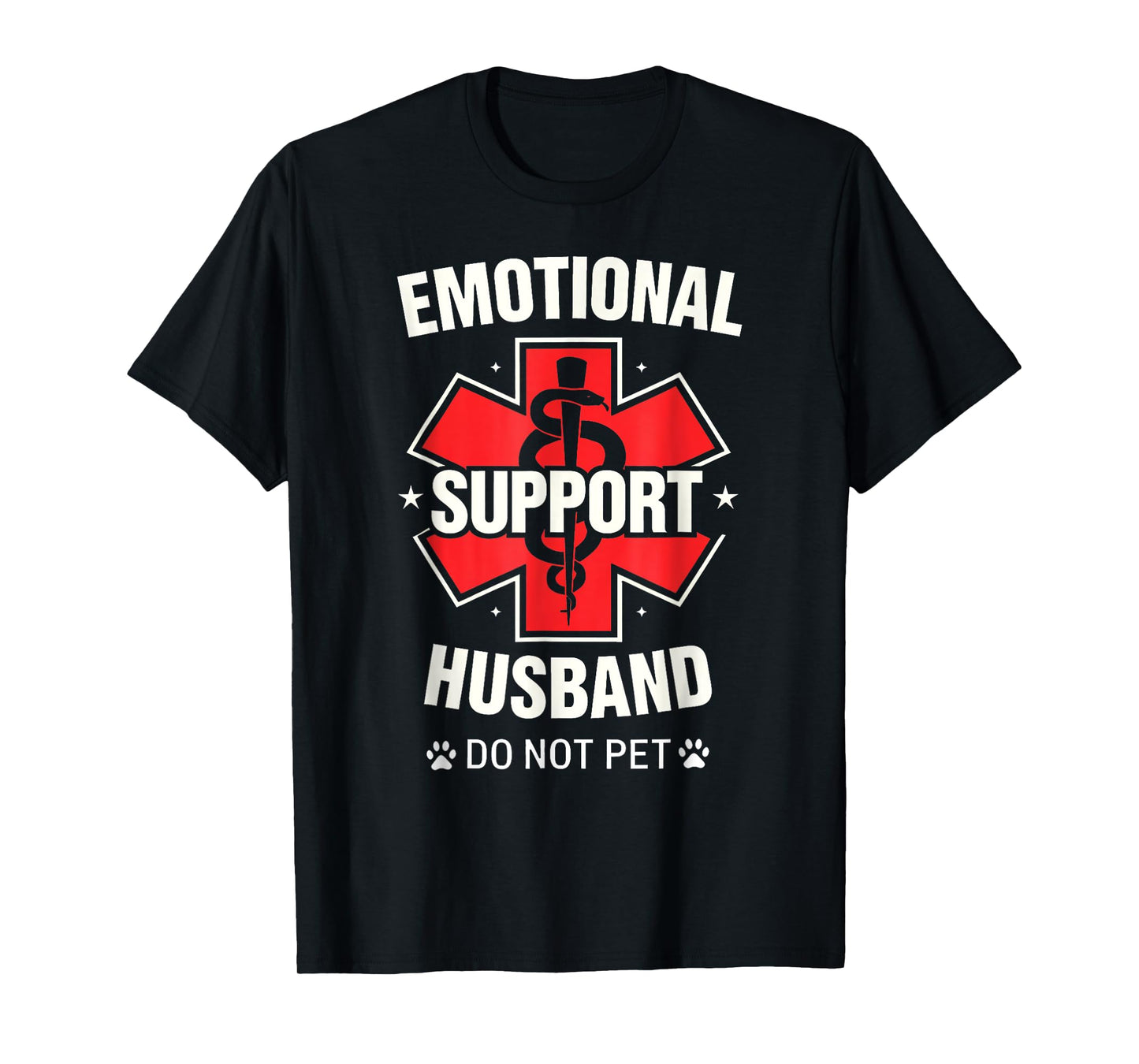 Emotional Support Husband Do Not Pet Funny T-Shirt